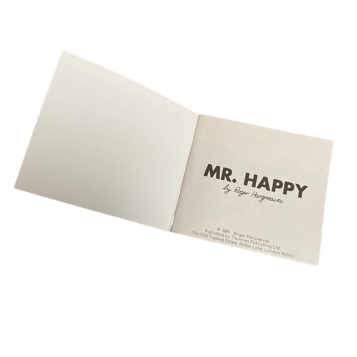 Classic Mr. Men Book - Mr Happy - 1970s Edition