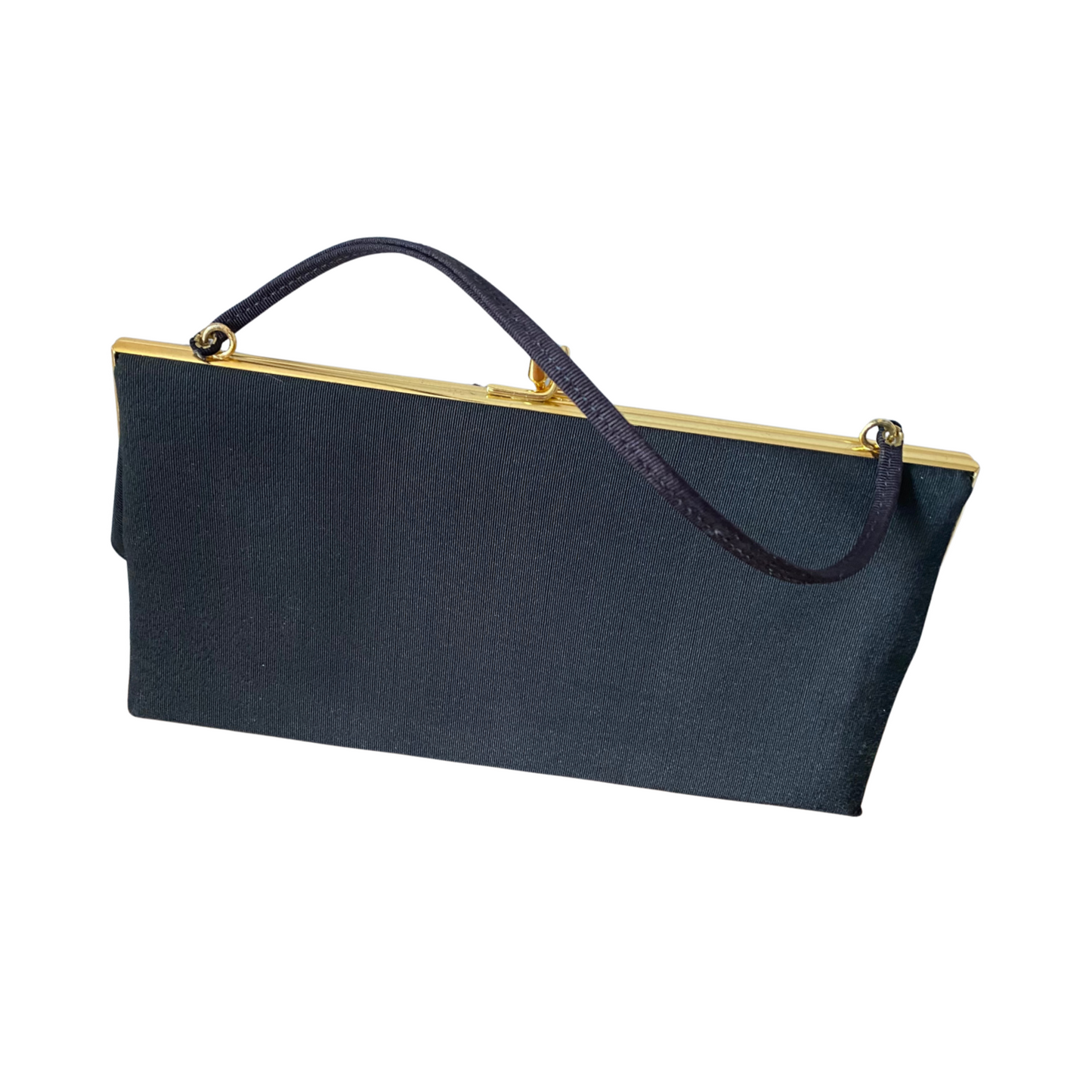 Vintage black and gold brocade evening bag. . Great gift idea
