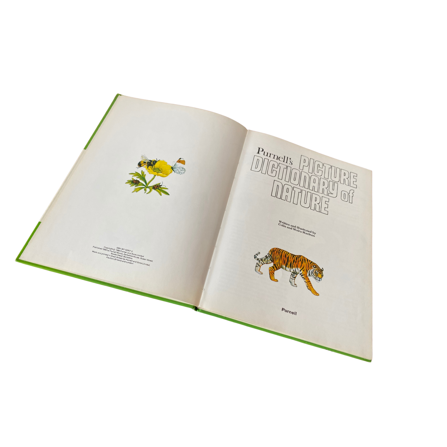 Vintage picture book. Purnell’s Picture Dictionary of Nature, 1980. Great gift idea. Beautiful illustrations.