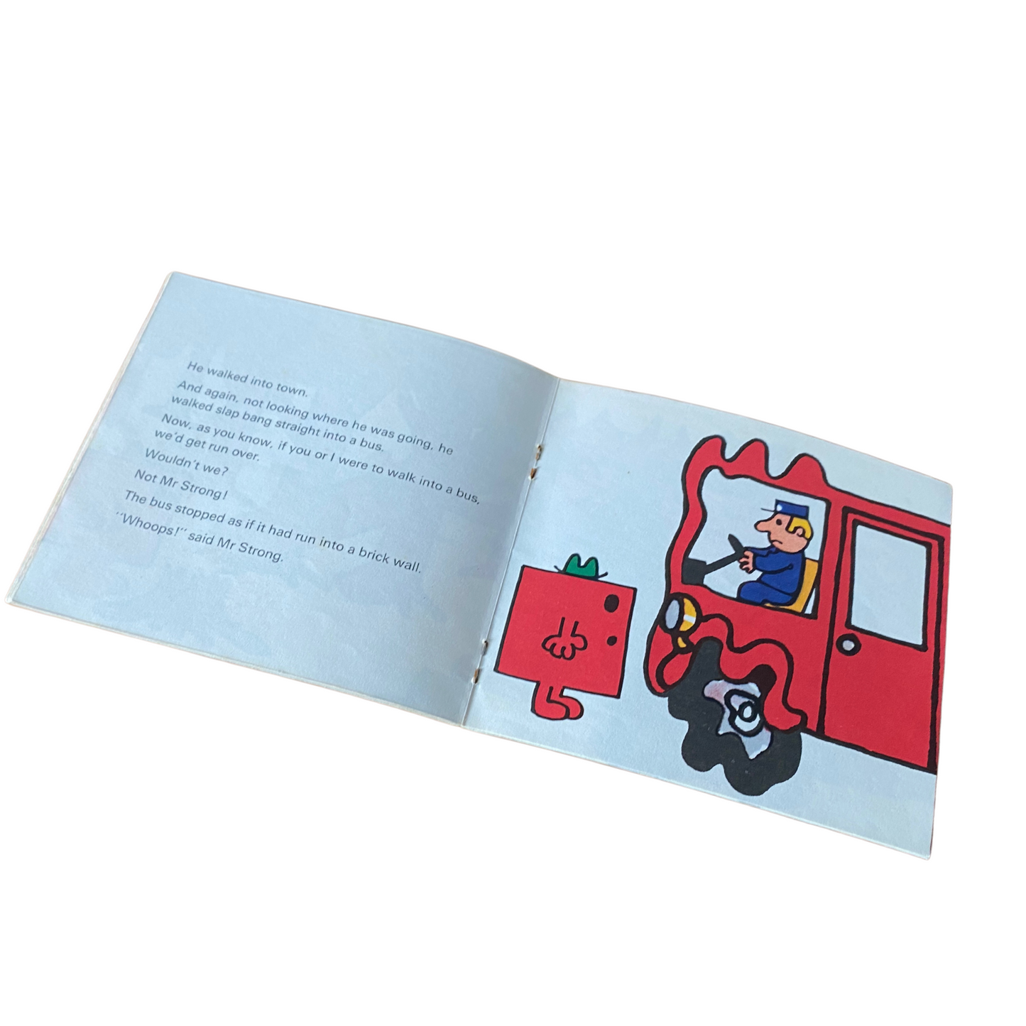 Retro Mr. Men Book - Mr Strong - 1976 Edition by Roger Hargreaves