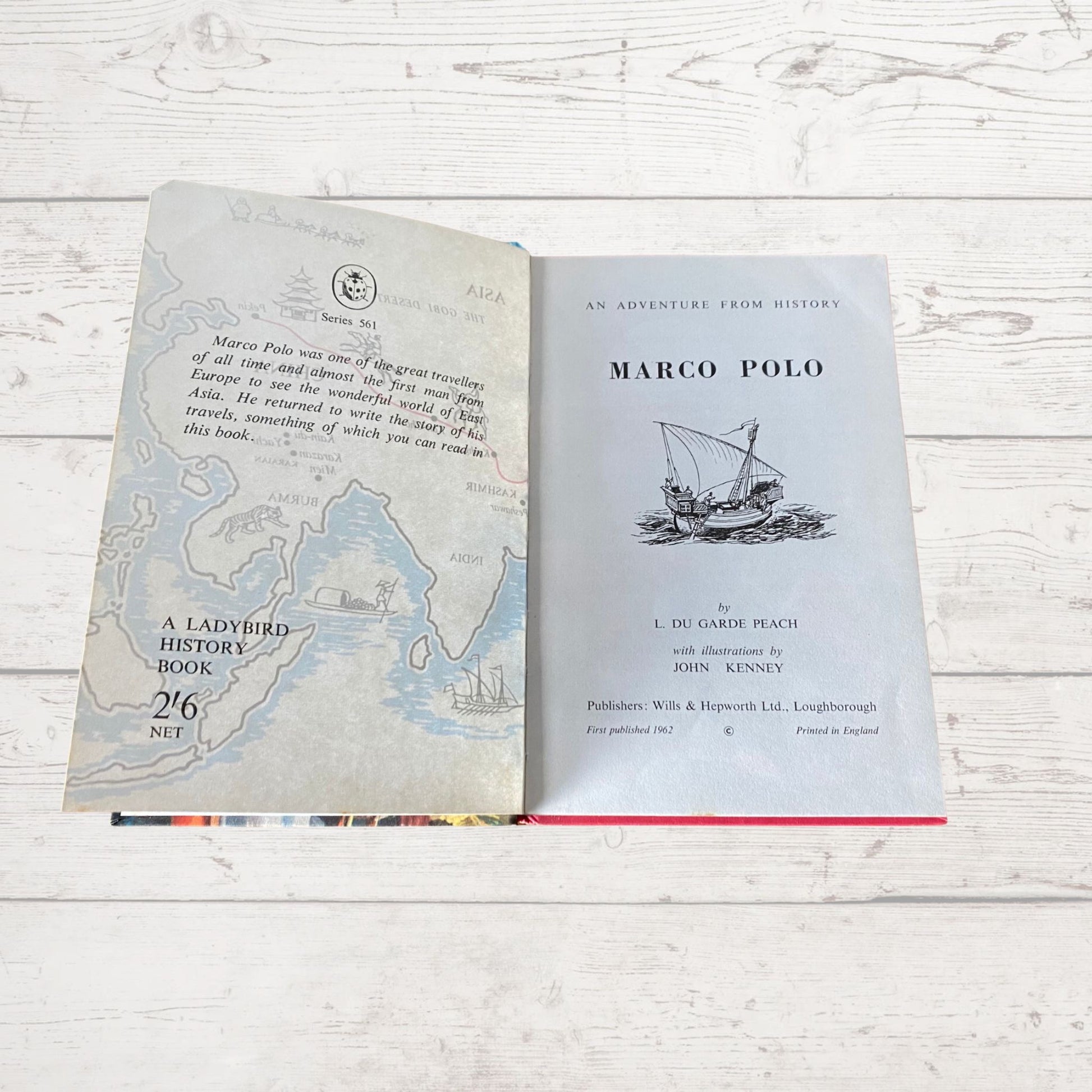 Vintage ladybird book about Marco Polo