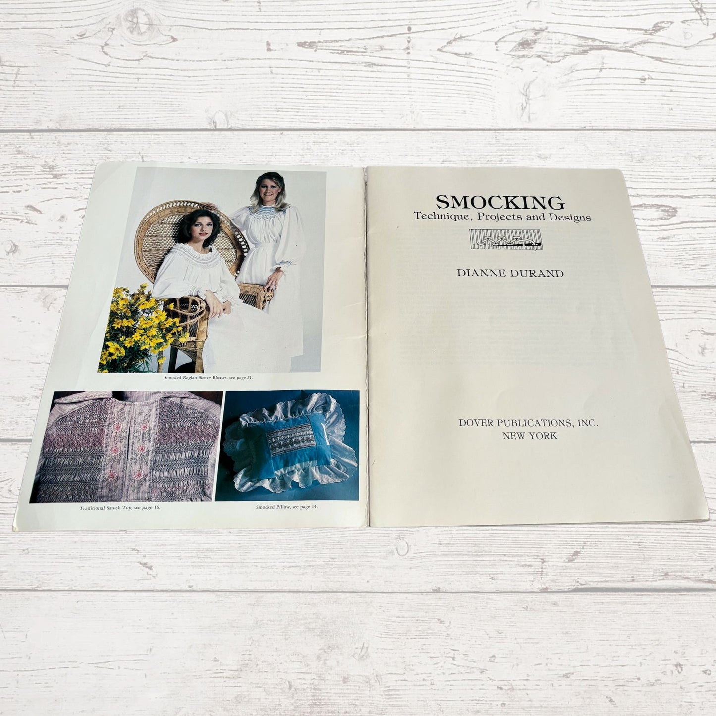 Smocking : Technique, Projects and Designs - A 1970s Sewing Book by Dianne Durand