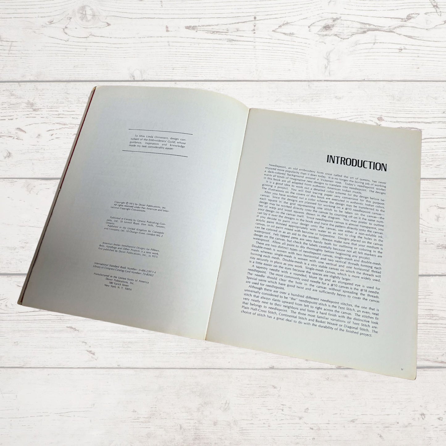 American Indian Needlepoint Designs by Roslyn Epstein. A 1970s Needlecraft Design Vintage Book