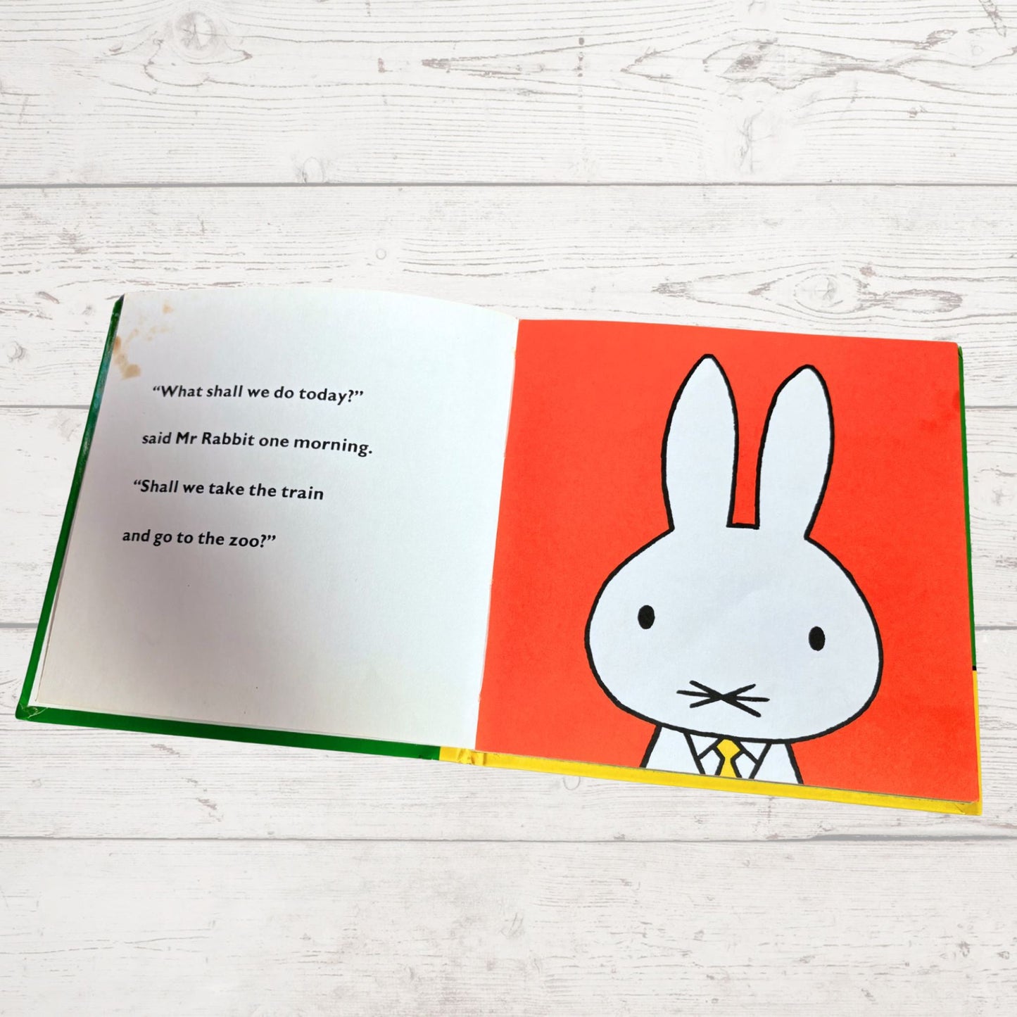 Vintage 1980s Dick Bruna Hardcover Children's Book - Miffy at the Zoo : A Bright and Colourful Tale of a Special Day Out