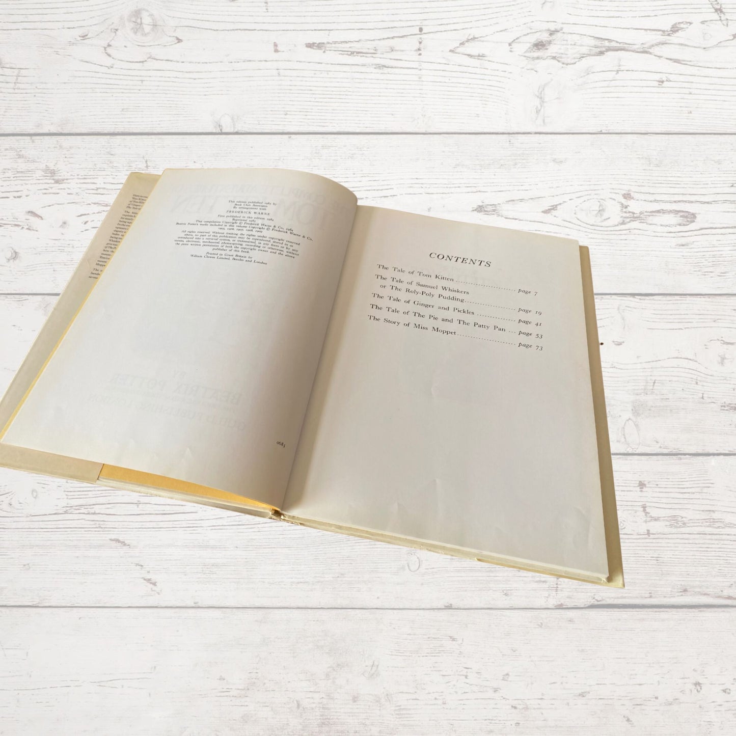 The Complete Adventures of Tom Kitten and his Friends. 1985 Edition - Fully Illustrated Hardcover Book with dust jacket