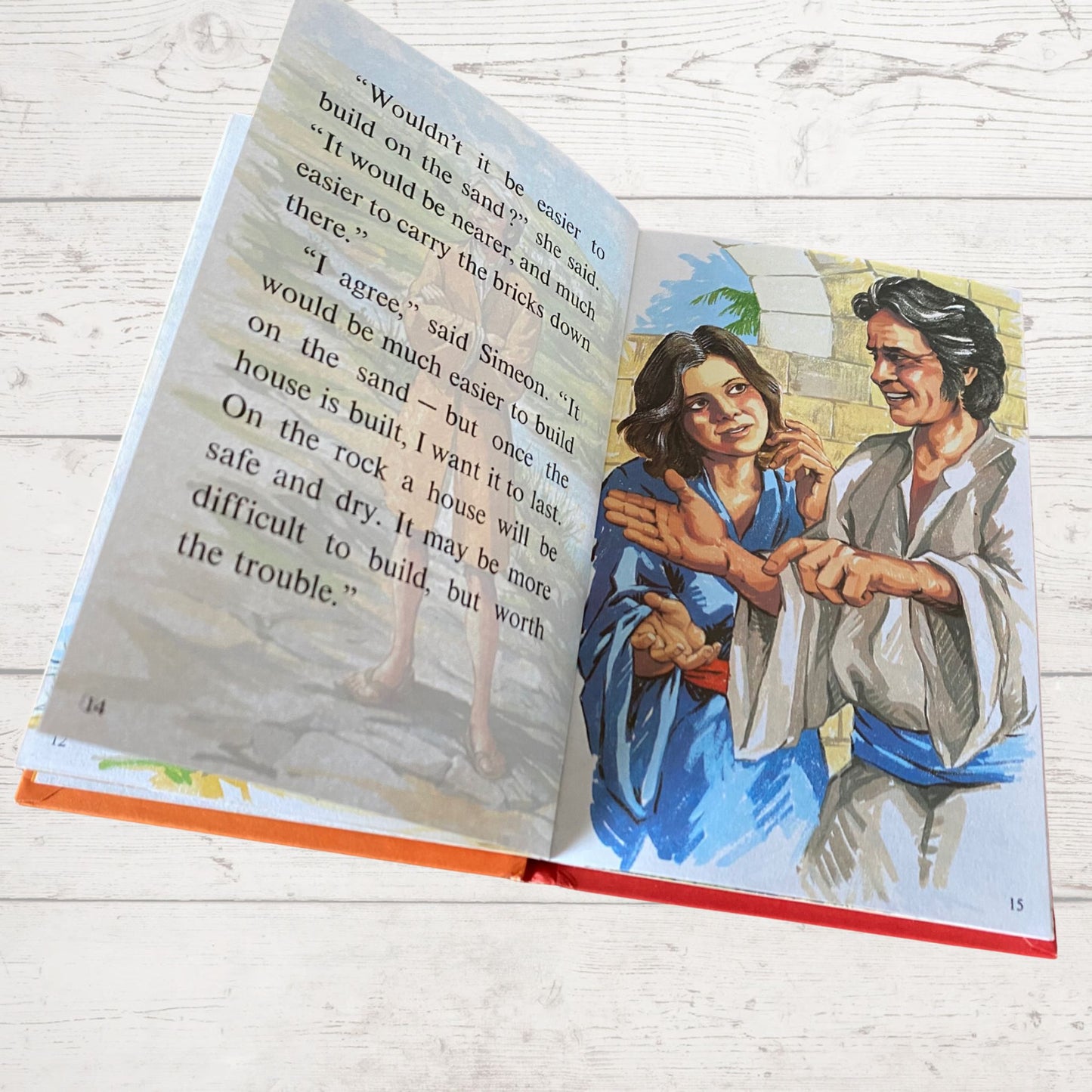 Vintage 1970s ladybird book, The Parable of The Two New Houses . Series 606A