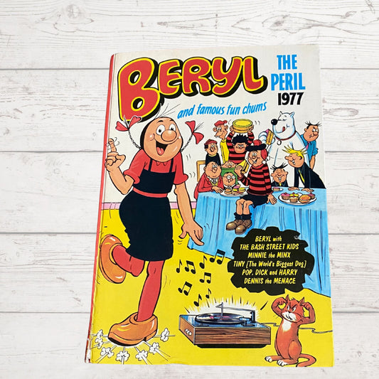Vintage Beryl the Peril and famous fun chums annual 1977. Great nostalgic gift idea