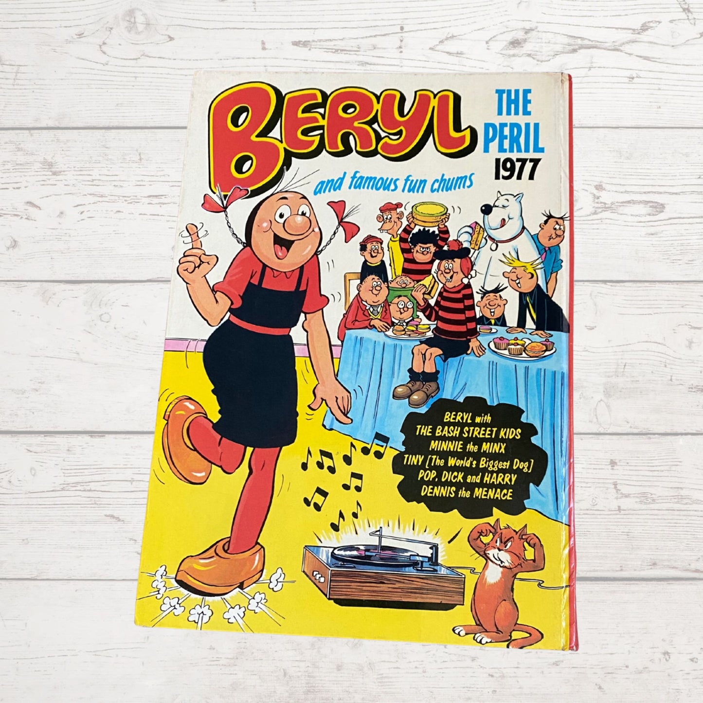 Vintage Beryl the Peril and famous fun chums annual 1977. Great nostalgic gift idea