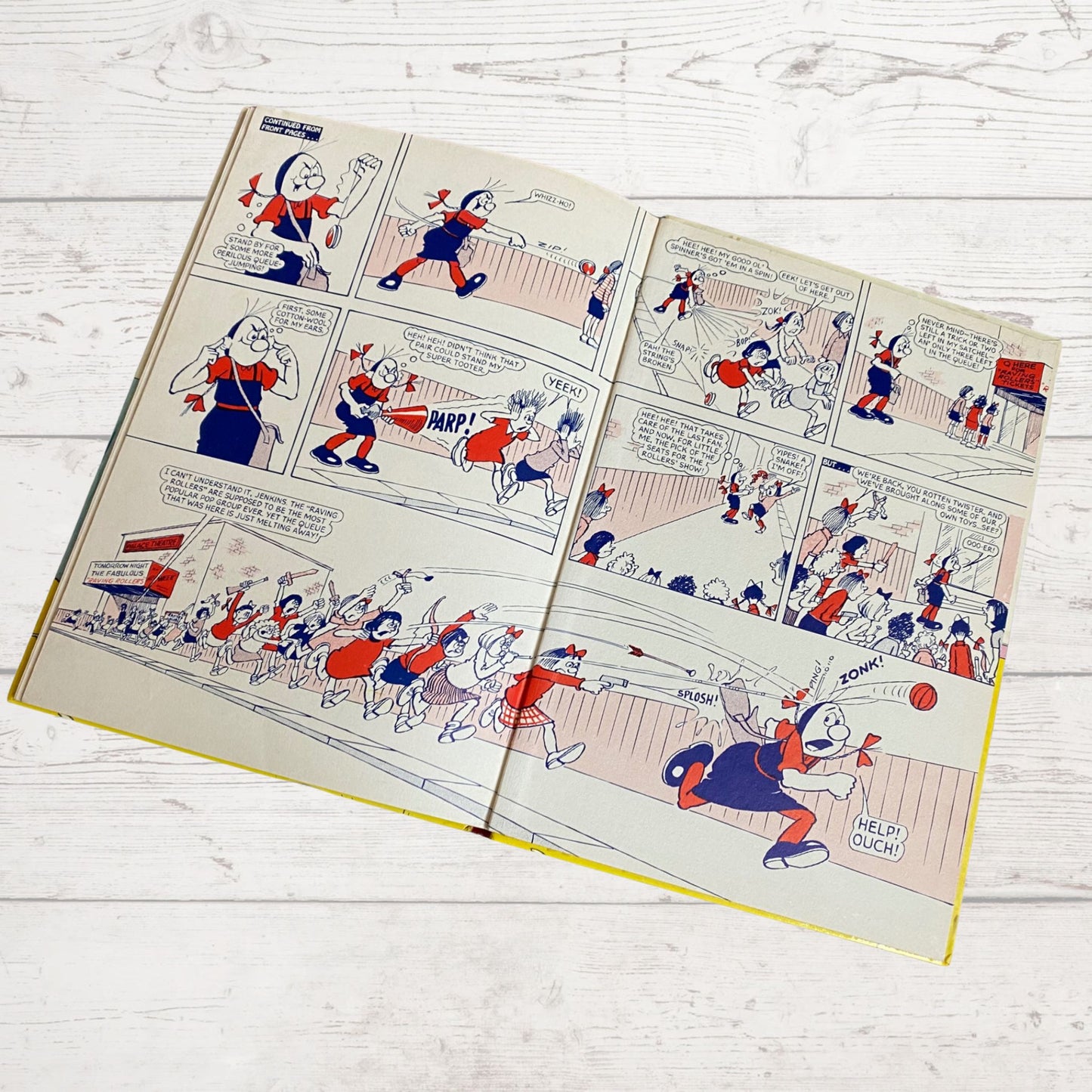 Vintage Beryl the Peril and famous fun chums annual 1977. Great nostalgic gift idea