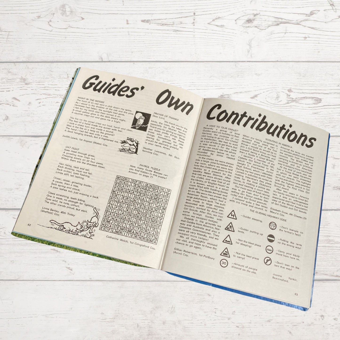 Vintage Girl Guide annual 1981. Great nostalgic gift idea