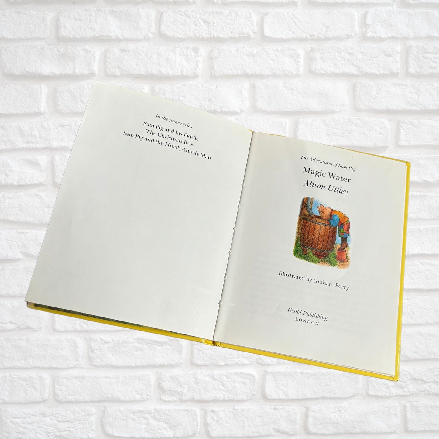 Vintage Hardback: The Adventures of Sam Pig - Magic Water by Alison Uttley, Illustrated by Graham Percy