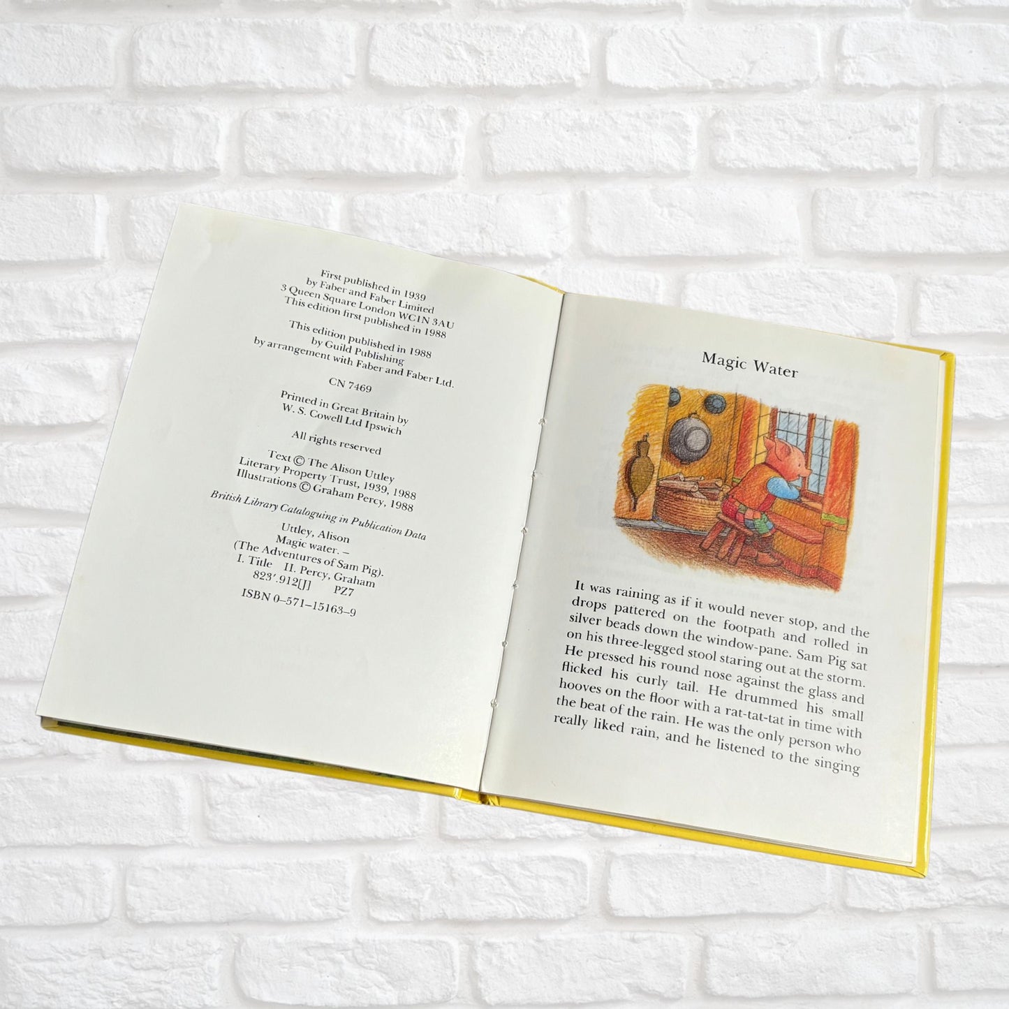 Vintage Hardback: The Adventures of Sam Pig - Magic Water by Alison Uttley, Illustrated by Graham Percy