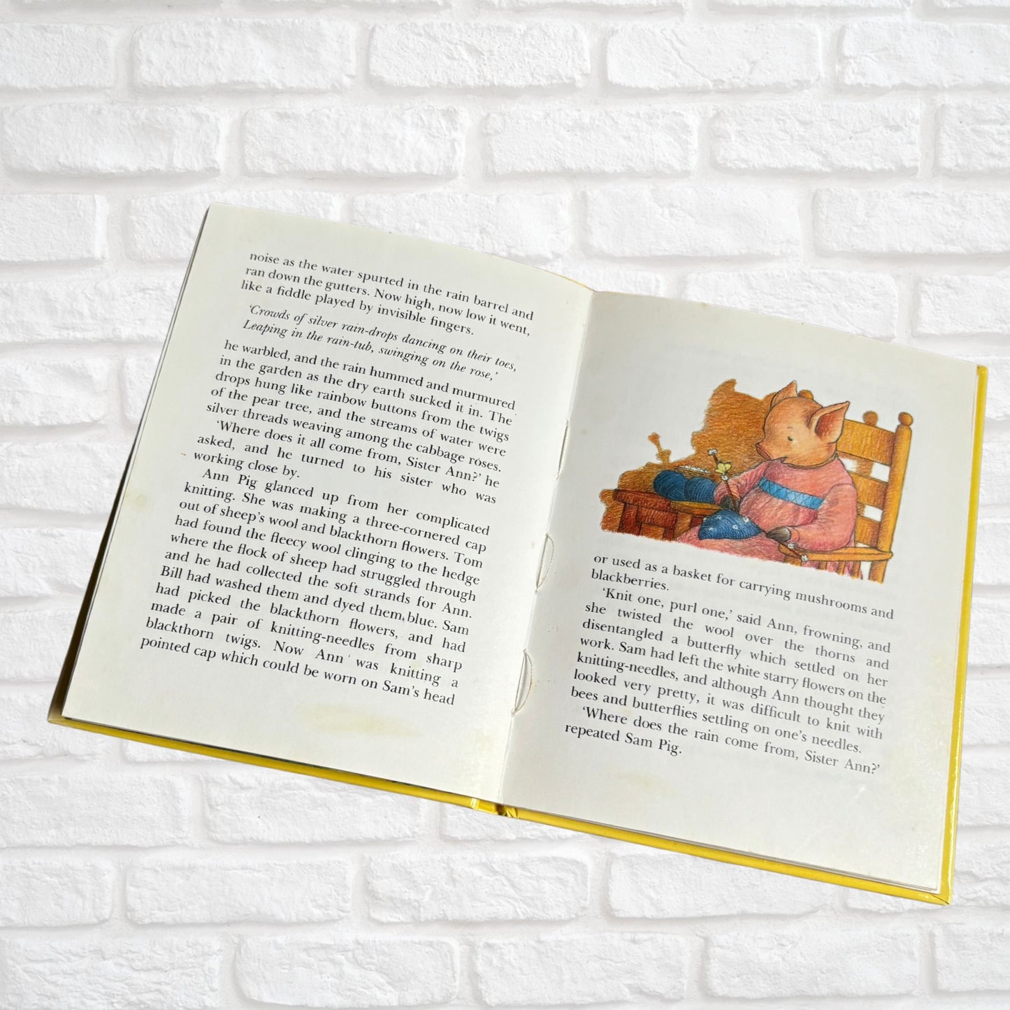 Vintage Hardback: The Adventures of Sam Pig - Magic Water by Alison Uttley, Illustrated by Graham Percy