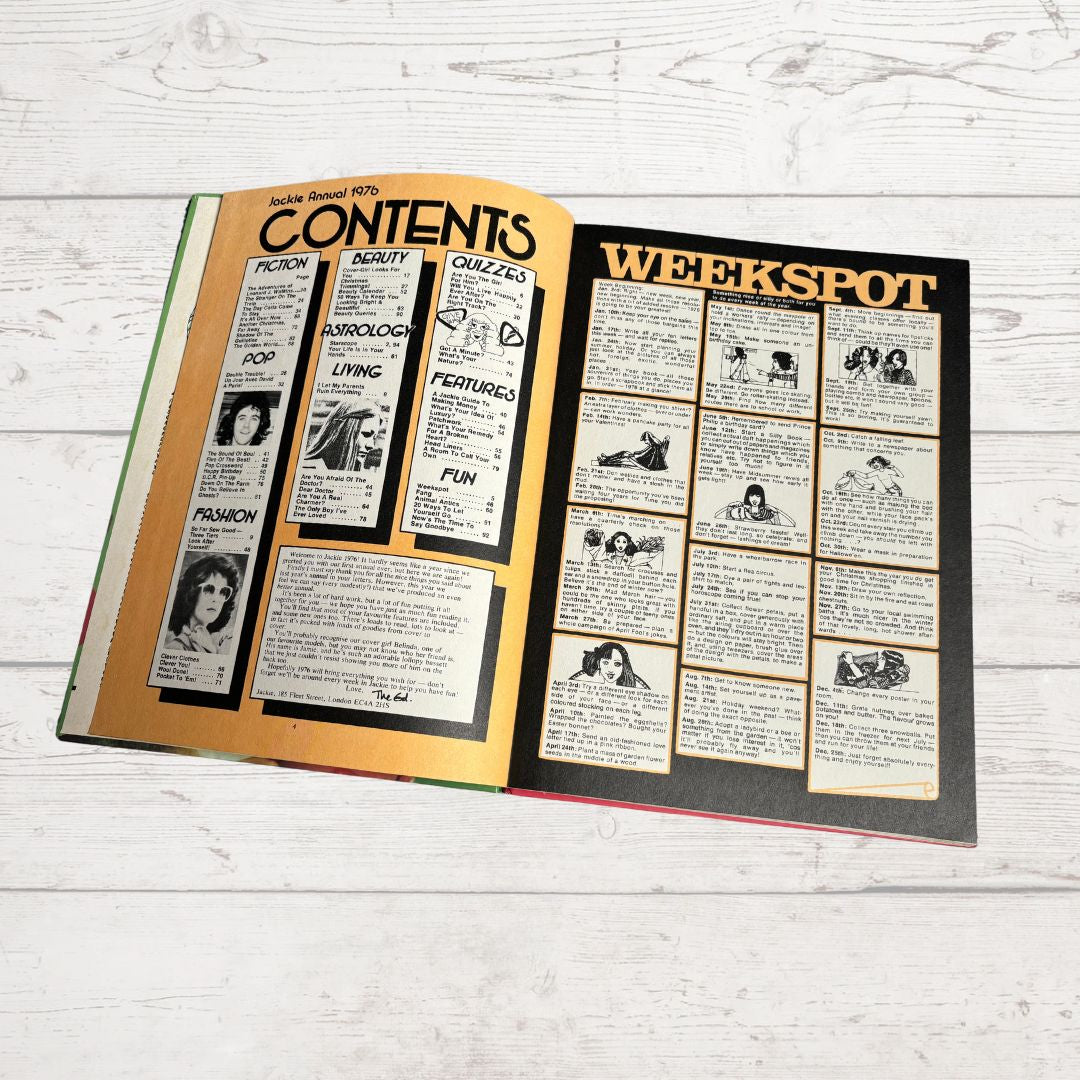 Vintage Jackie Annual 1976, full of fiction, fashion, fun and nostalgia. Great gift idea