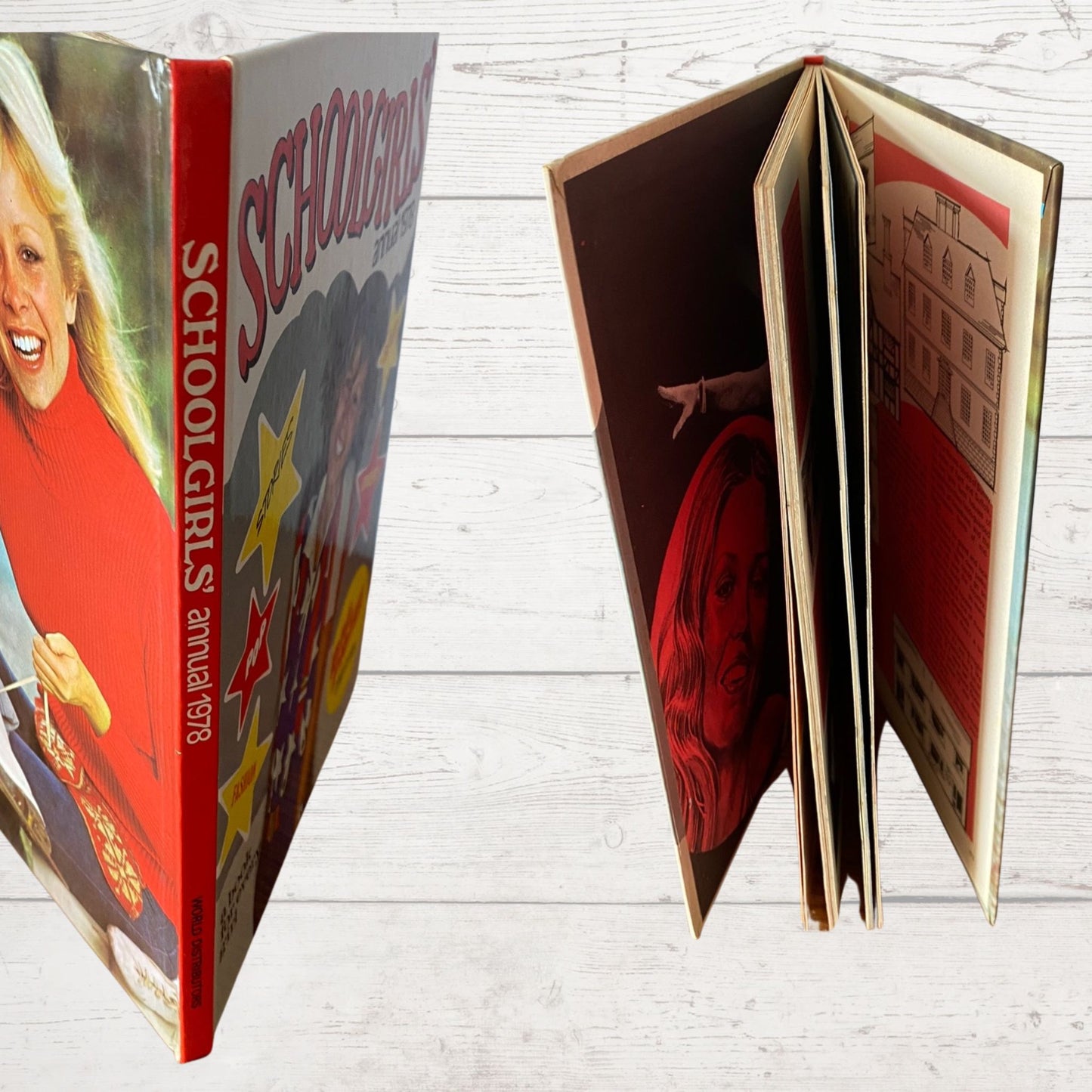 Vintage Schoolgirls’ Annual 1978, full of fiction, fun, pop and beauty. Great gift idea