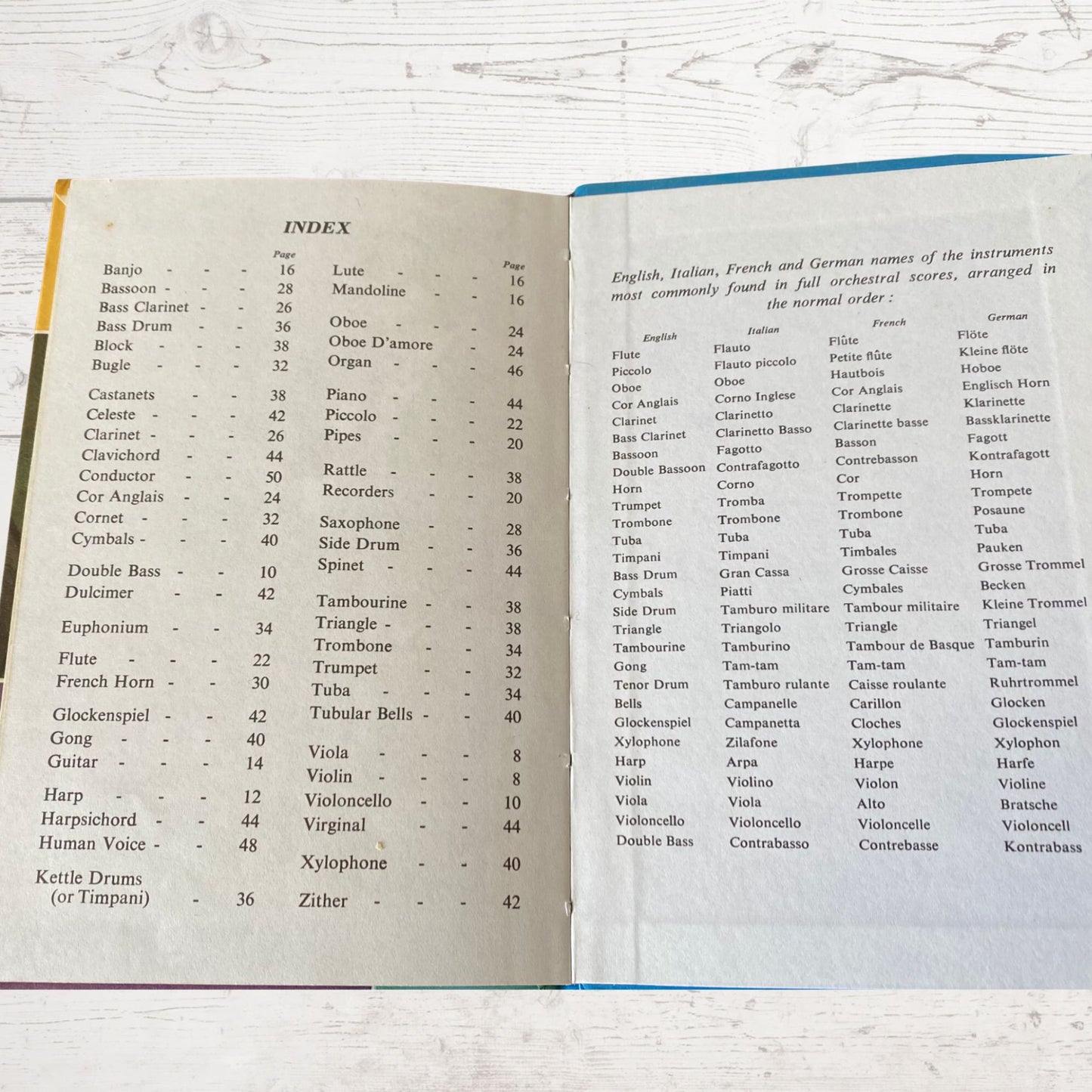 Vintage 1970s ladybird book, A ladybird book of Musical Instruments. Series 662