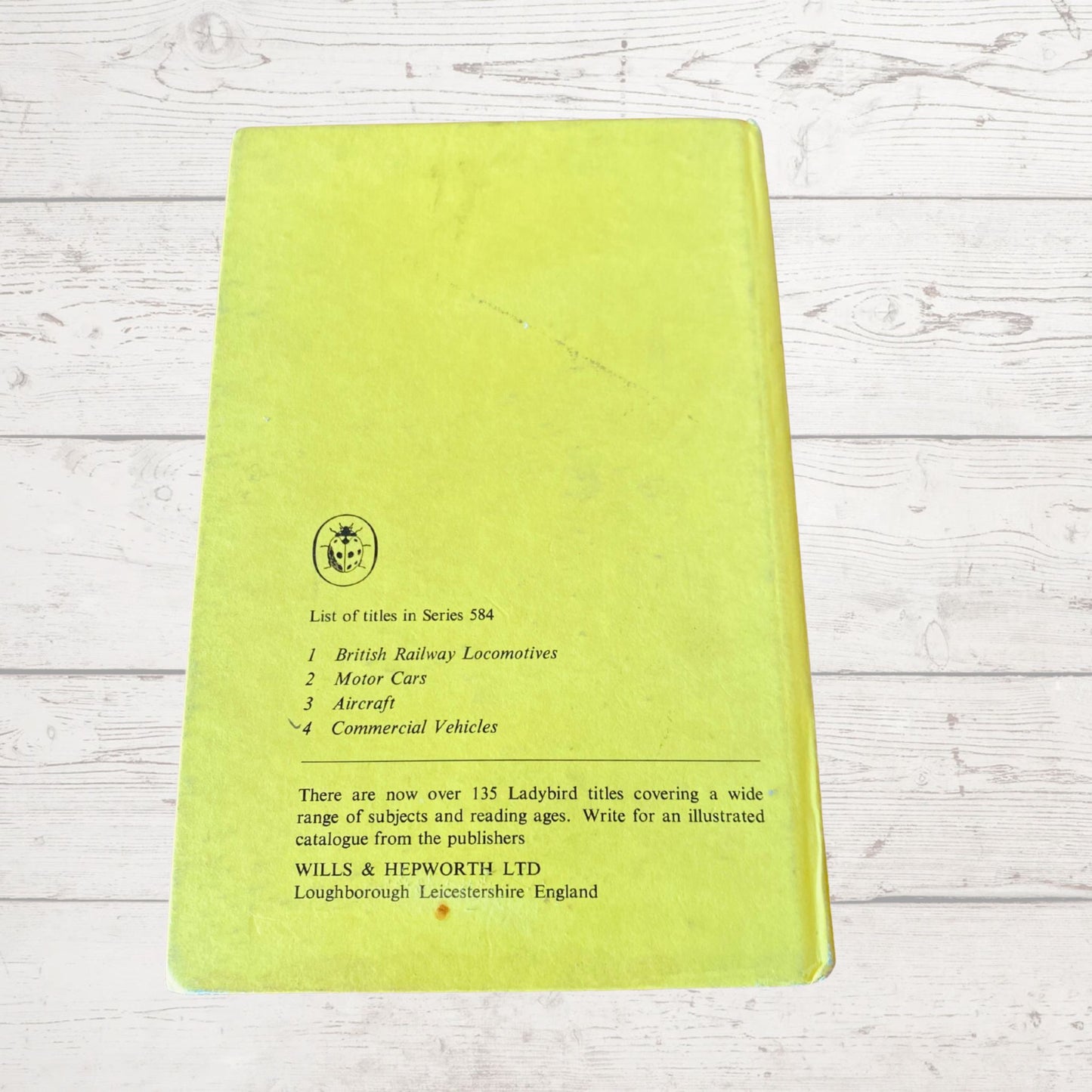 Vintage 1960s ladybird book, The Ladybird Book of Commercial Vehicles,  Series 584