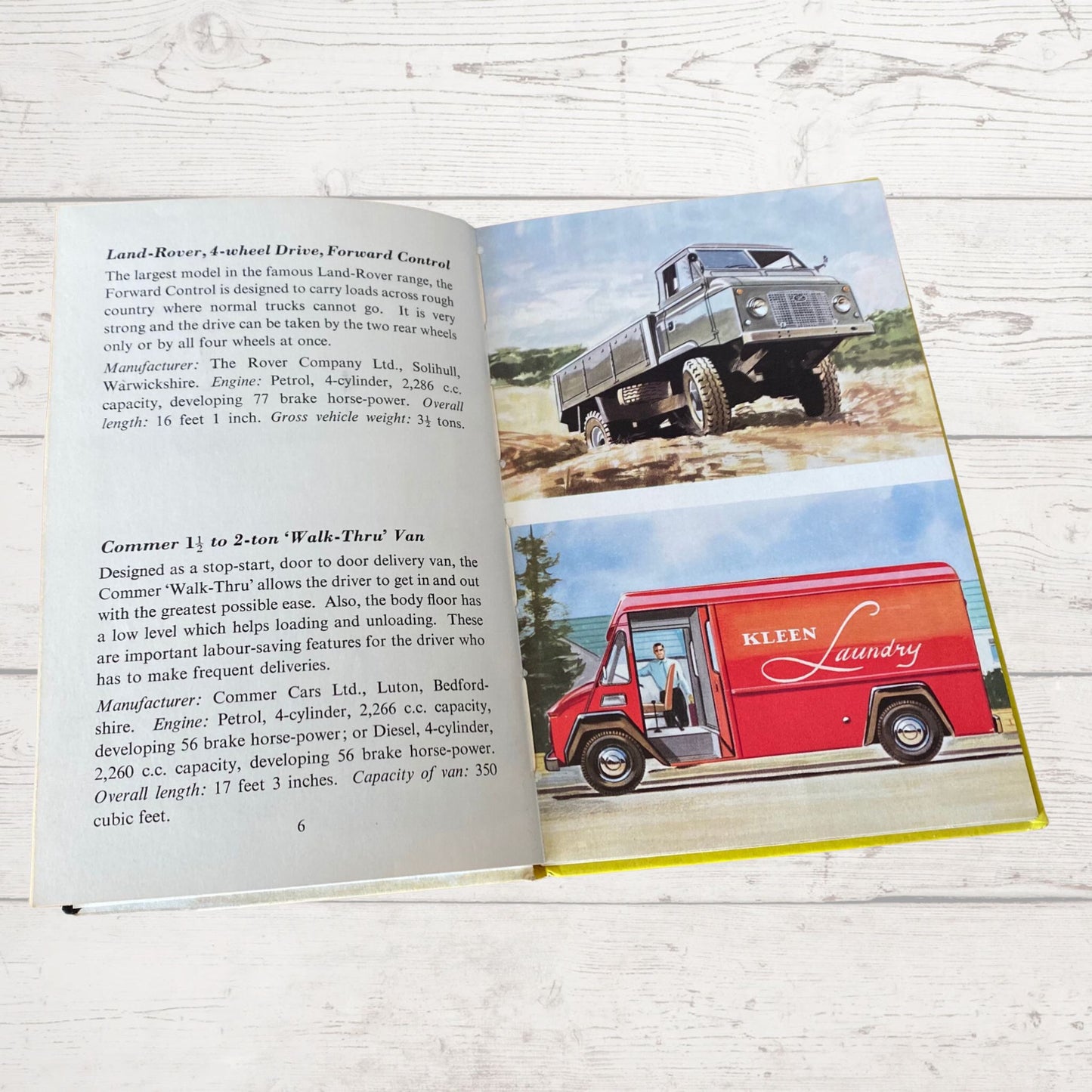 Vintage 1960s ladybird book, The Ladybird Book of Commercial Vehicles,  Series 584