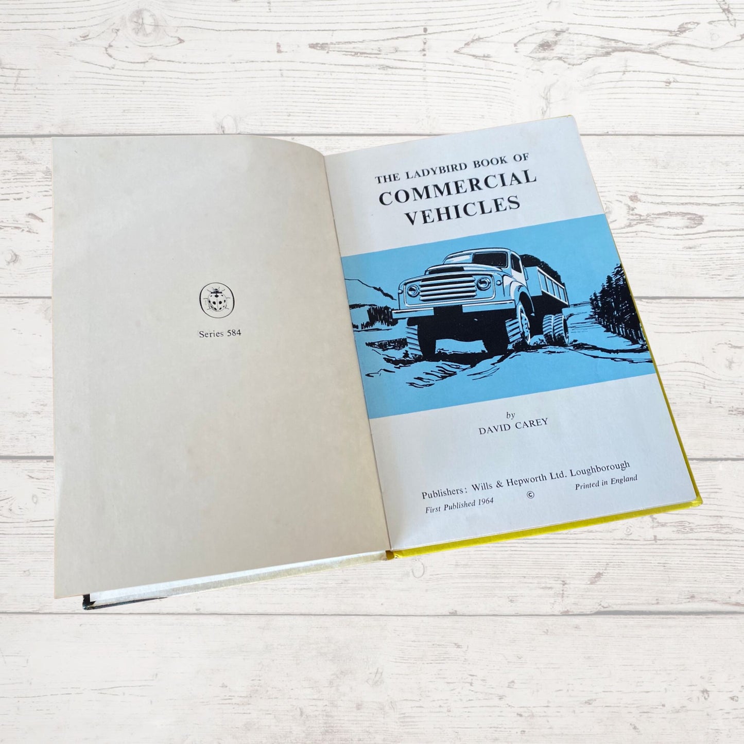 Vintage 1960s ladybird book, The Ladybird Book of Commercial Vehicles,  Series 584