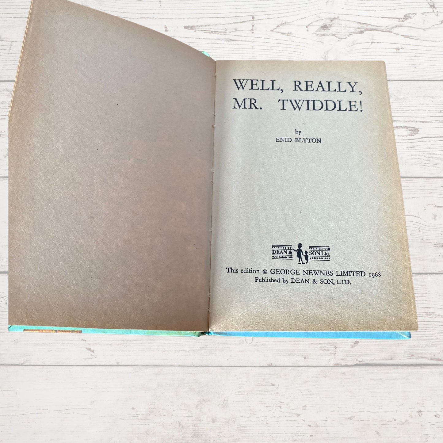 Vintage 1960s Dean & son Hardback Book by Enid Blyton - Well Really Mr Twiddle. Great nostalgic/ children’s gift idea