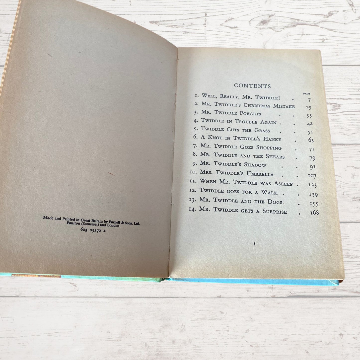 Vintage 1960s Dean & son Hardback Book by Enid Blyton - Well Really Mr Twiddle. Great nostalgic/ children’s gift idea