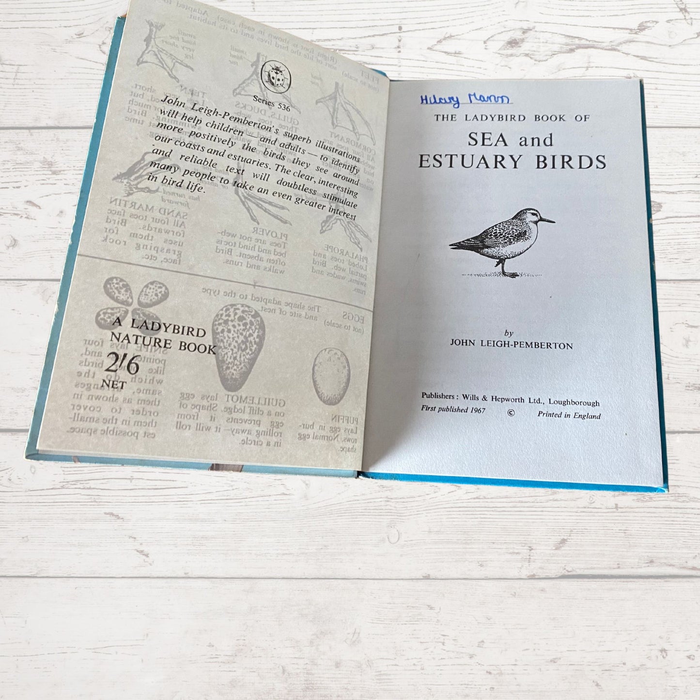 Vintage 1960s Ladybird Book: Sea and Estuary Birds. Series 536. Great gift idea