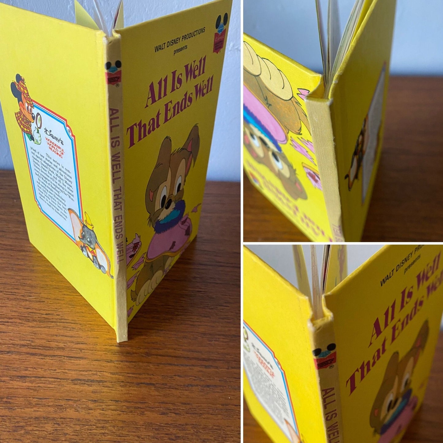 The Lady  and The Tramp vintage picture story  book, Walt Disney Productions,  All is Well That Ends Well , 1979.  Great gift idea