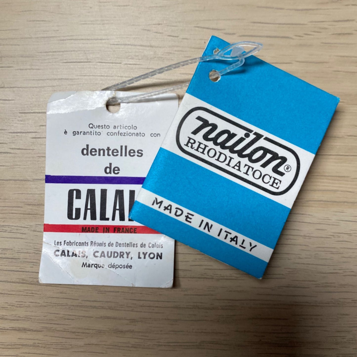 60s brown lace trimmed silky Italian slip. Approx U.K. size 12