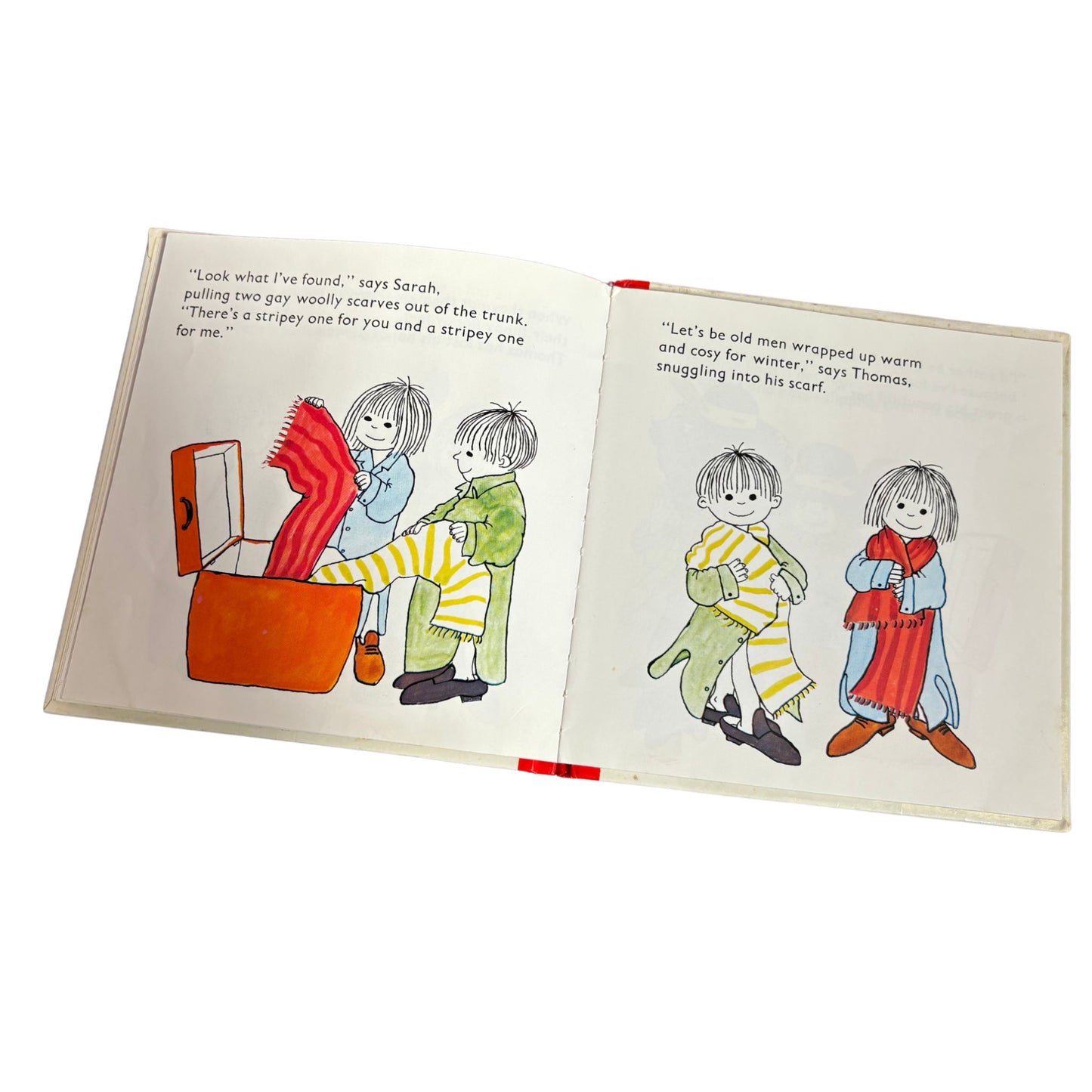 Vintage 1970s Gunilla Wolde Hardcover Children's Book - Thomas and Sarah Dress Up : A Bright and Colourful Story
