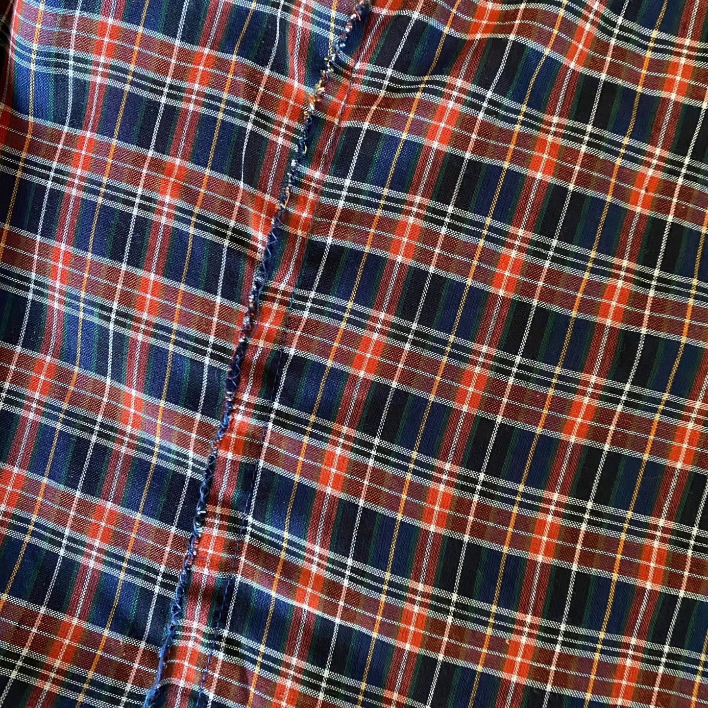 Altered inner seam close up