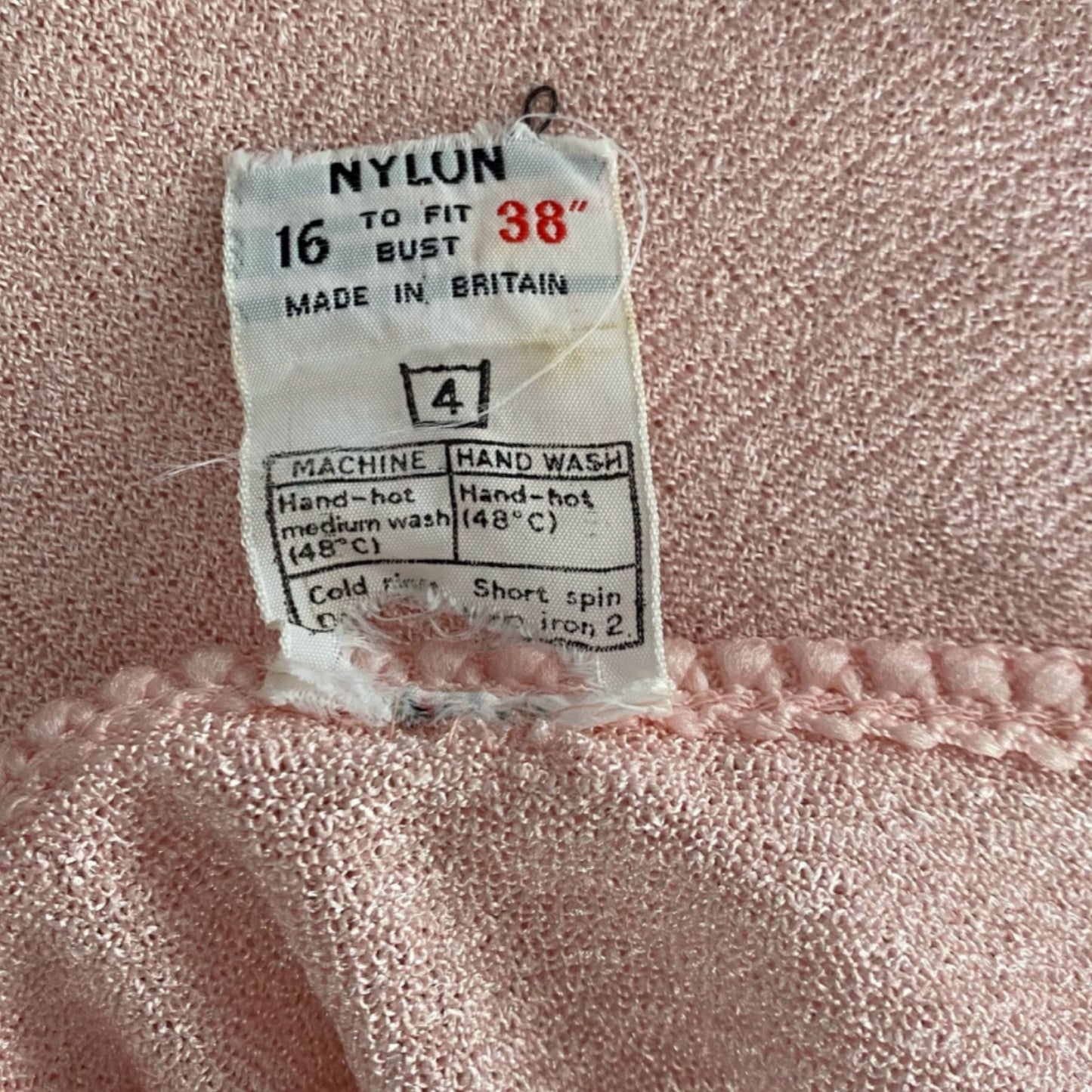 60s sleeveless pink mod top. Vintage St. Michael. Approx UK size 12-14