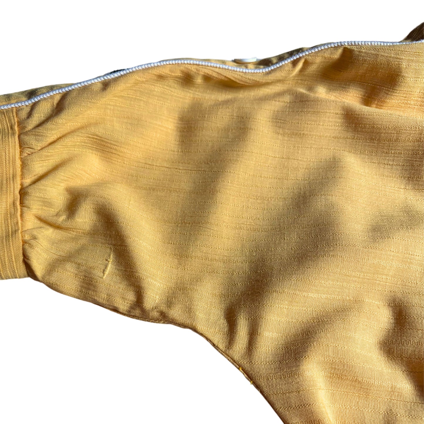 Vintage Yellow 80s Midi Dress with Navy Blue and White Buttons, Trim and Rope Belt.  Approx UK Size 10-12