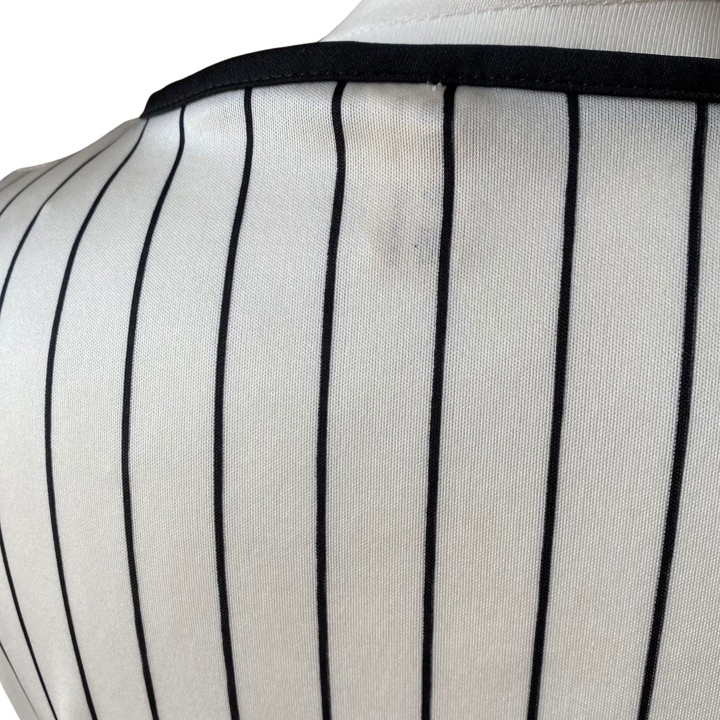 70s Monochrome Striped Vintage Maxi Dress with Vibrant Floral Detail. Approx UK size 10-12