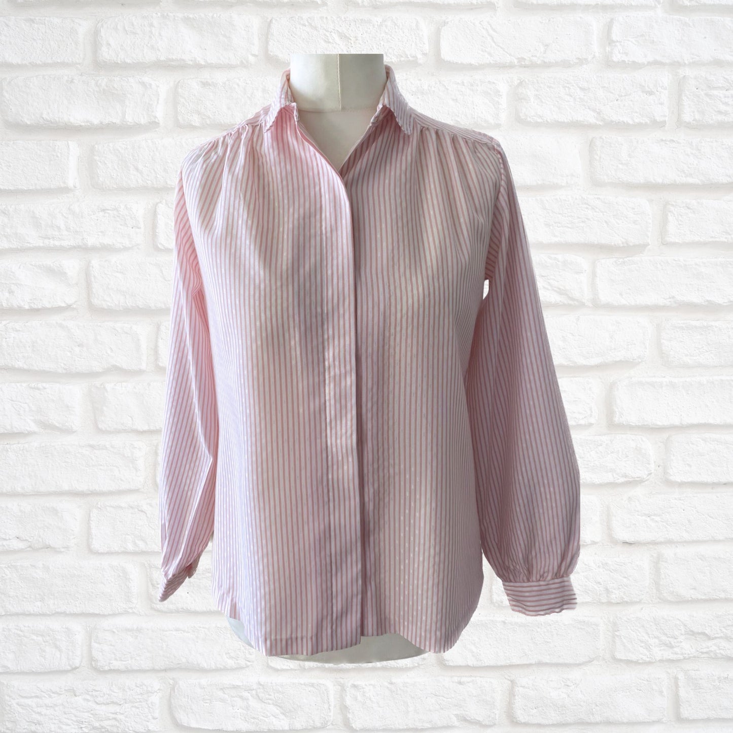 Red and white striped vintage shirt