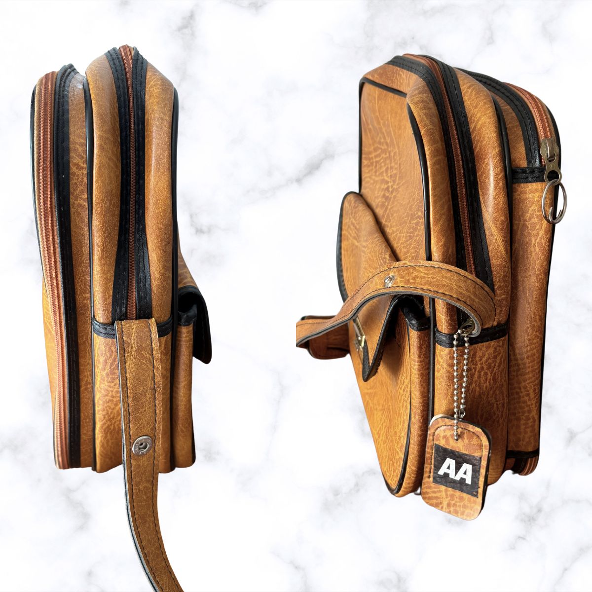 Vintage AA Unisex Travel Holdall/ Cabin Bag with Multiple Compartments