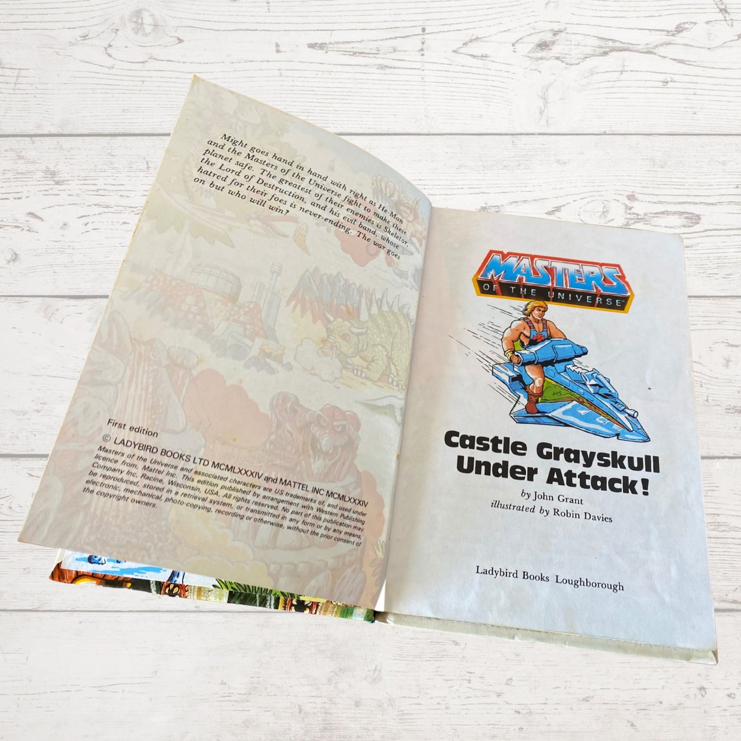 Castle Grayskull Under Attack ! He - Man. Masters of the Universe. Vintage ladybird book. Great gift idea
