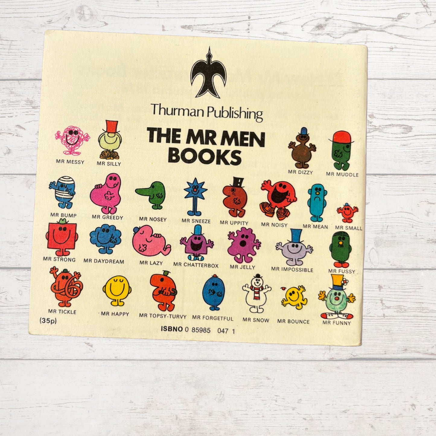 Mr. Fussy by Roger Hargreaves. Original 1970s The Mr Men series. 1976 edition. Great gift idea