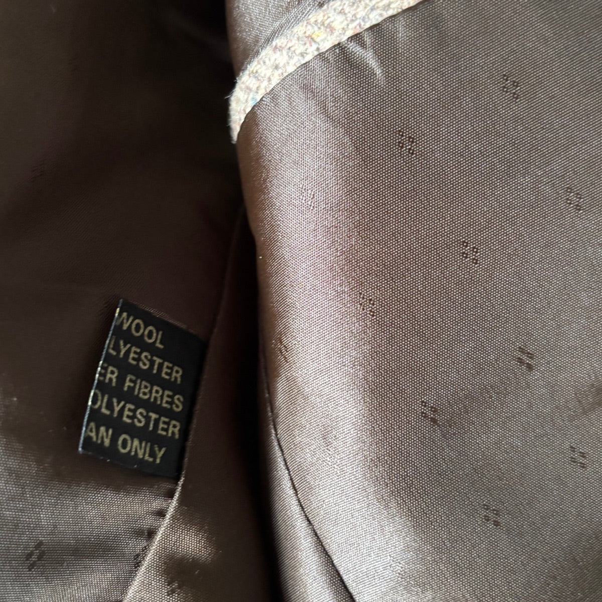 Vintage 1970s Centaur, British Made Herringbone Weave Wool Blend Blazer . Approx UK size M- L ( mens)