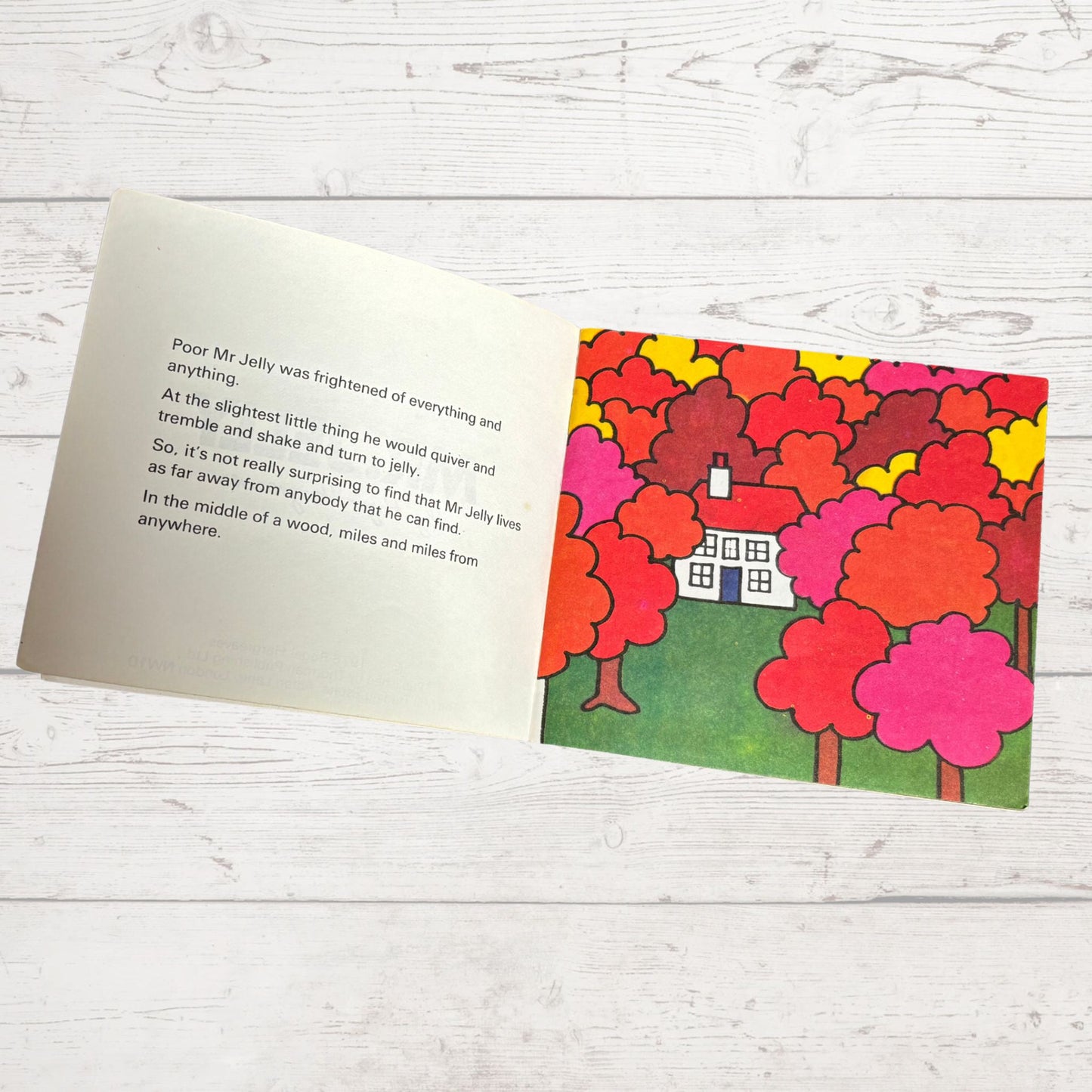 Original 1970s Mr Men Book, Mr Jelly by Roger Hargreaves. 1976. Great gift idea