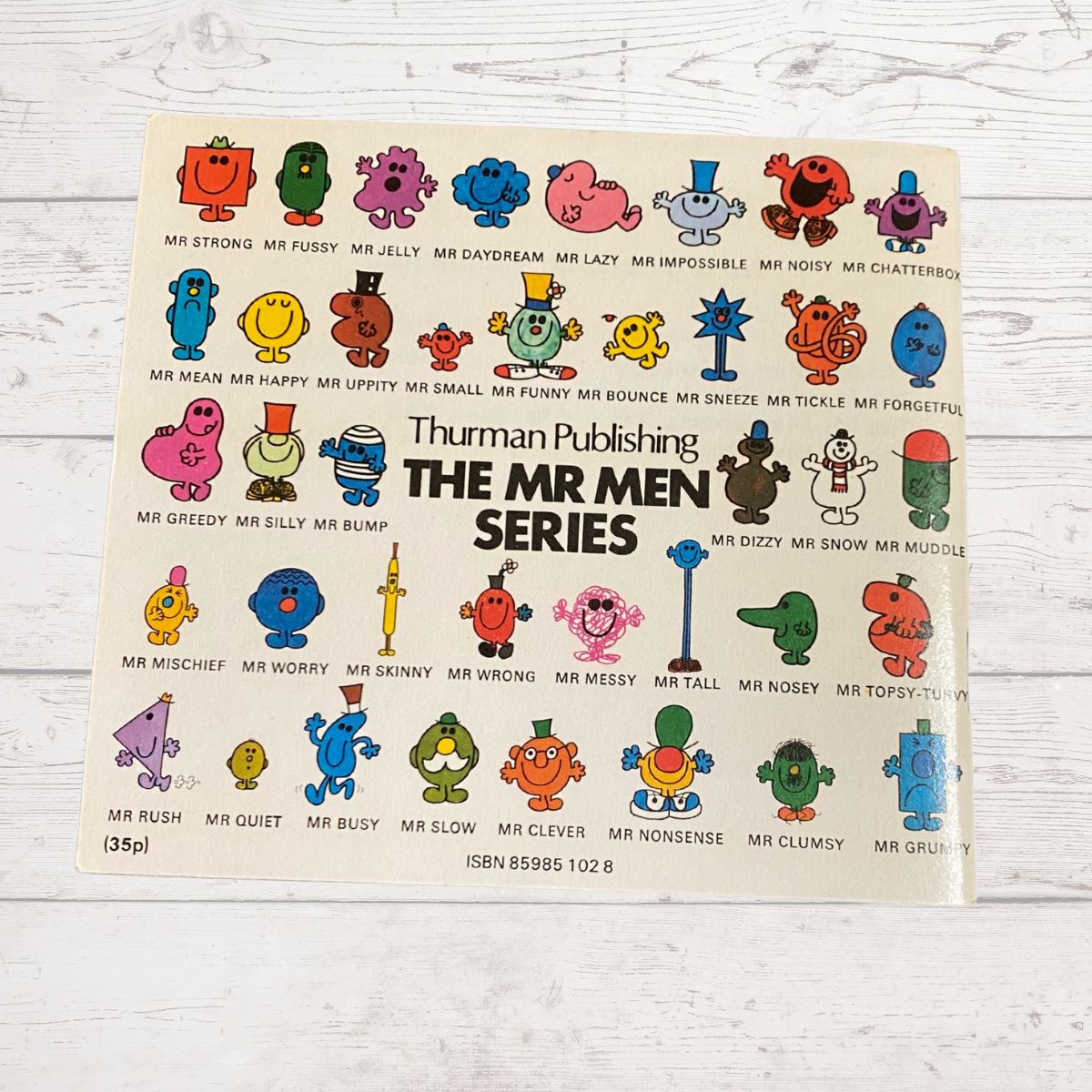 Mr. Wrong by Roger Hargreaves. Original 1970s The Mr Men series. 1978 edition.Great gift idea