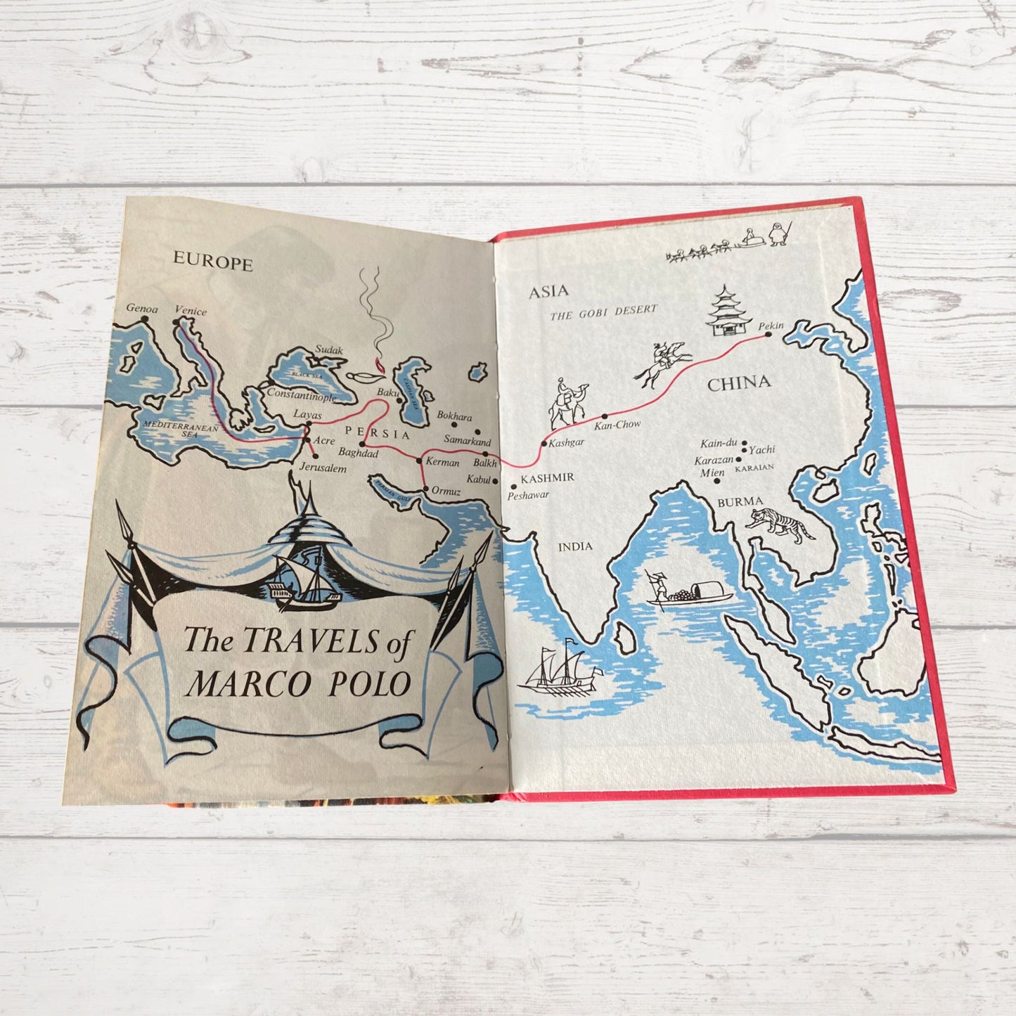 Vintage 1960s ladybird book, Marco Polo. An Adventure from History. Series 561