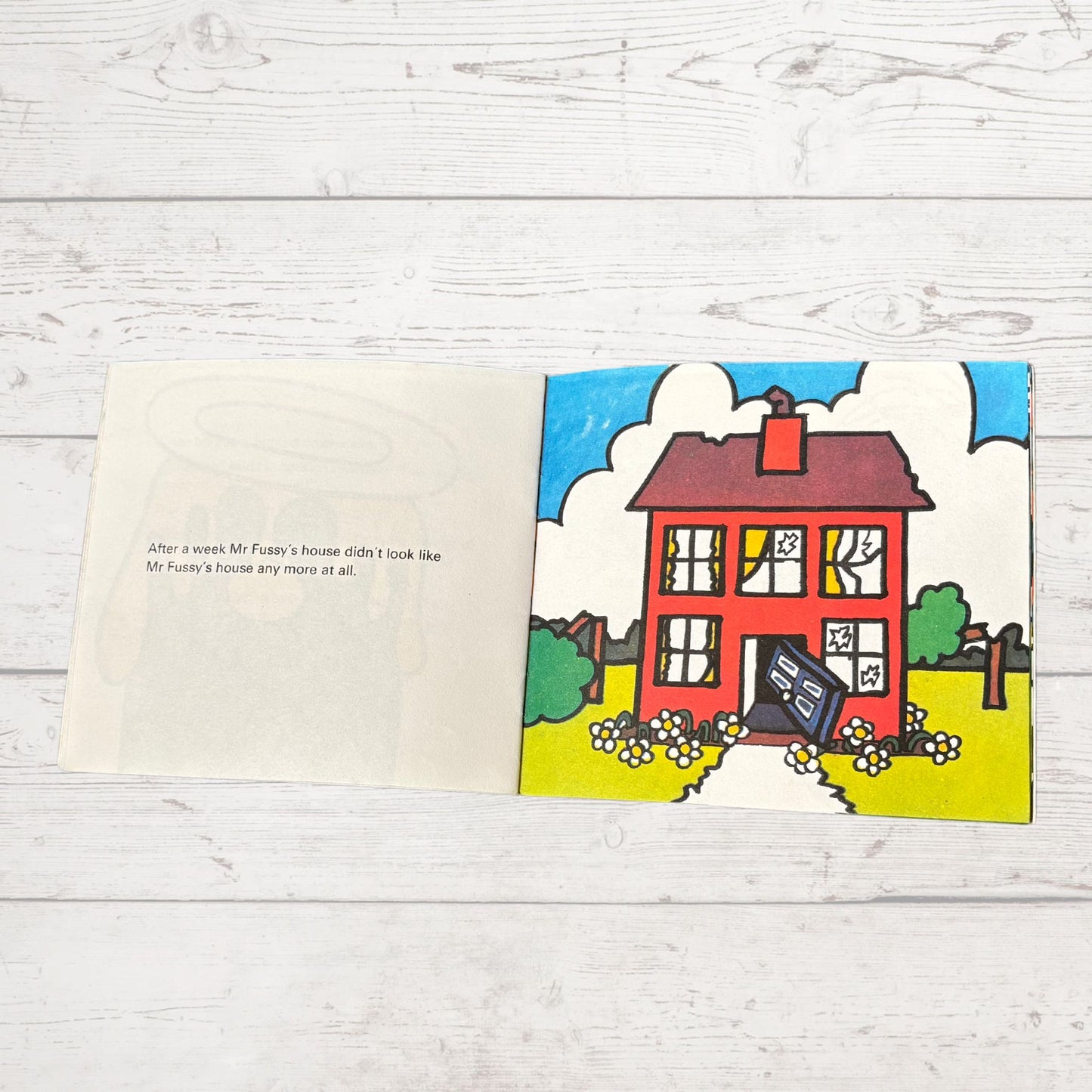 Mr. Fussy by Roger Hargreaves. Original 1970s The Mr Men series. 1976 edition. Great gift idea