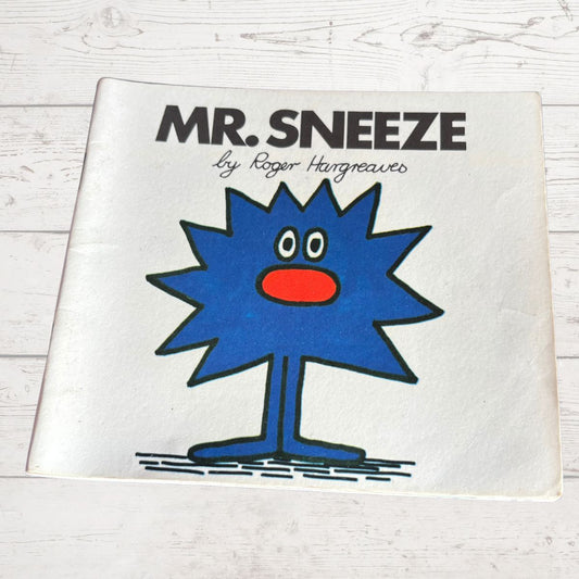 Mr. Sneeze by Roger Hargreaves. Original 1970s The Mr Men series.1971 edition