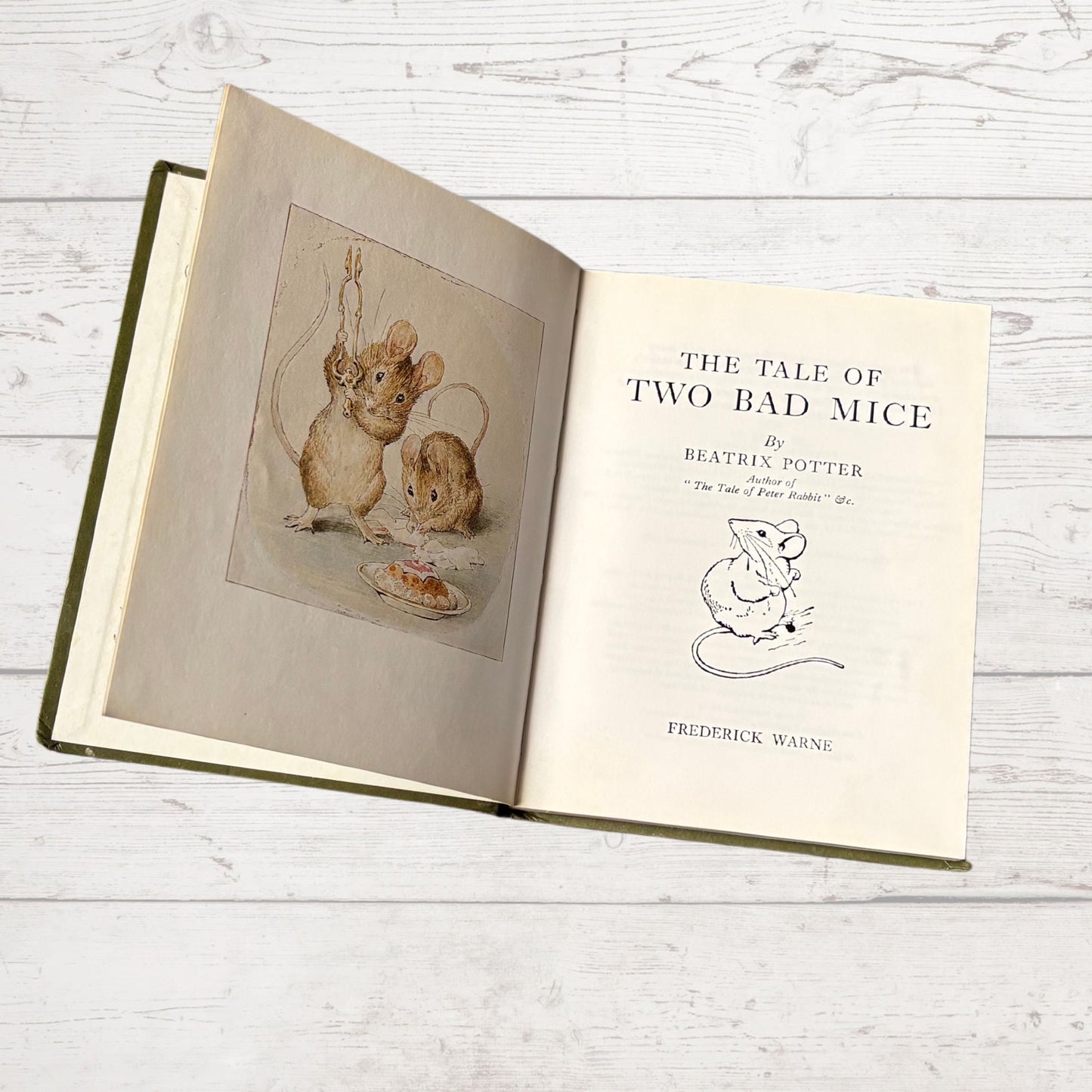 The Tale of Two Bad Mice. Vintage Beatrix Potter book. 1987 edition
