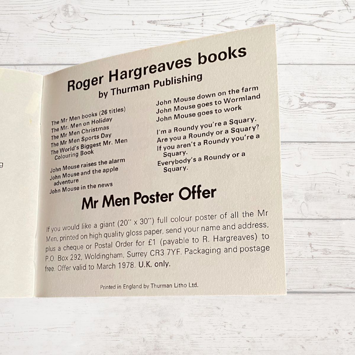 Mr. Uppity by Roger Hargreaves. Original 1970s The Mr Men series. 1972   edition.Great gift idea