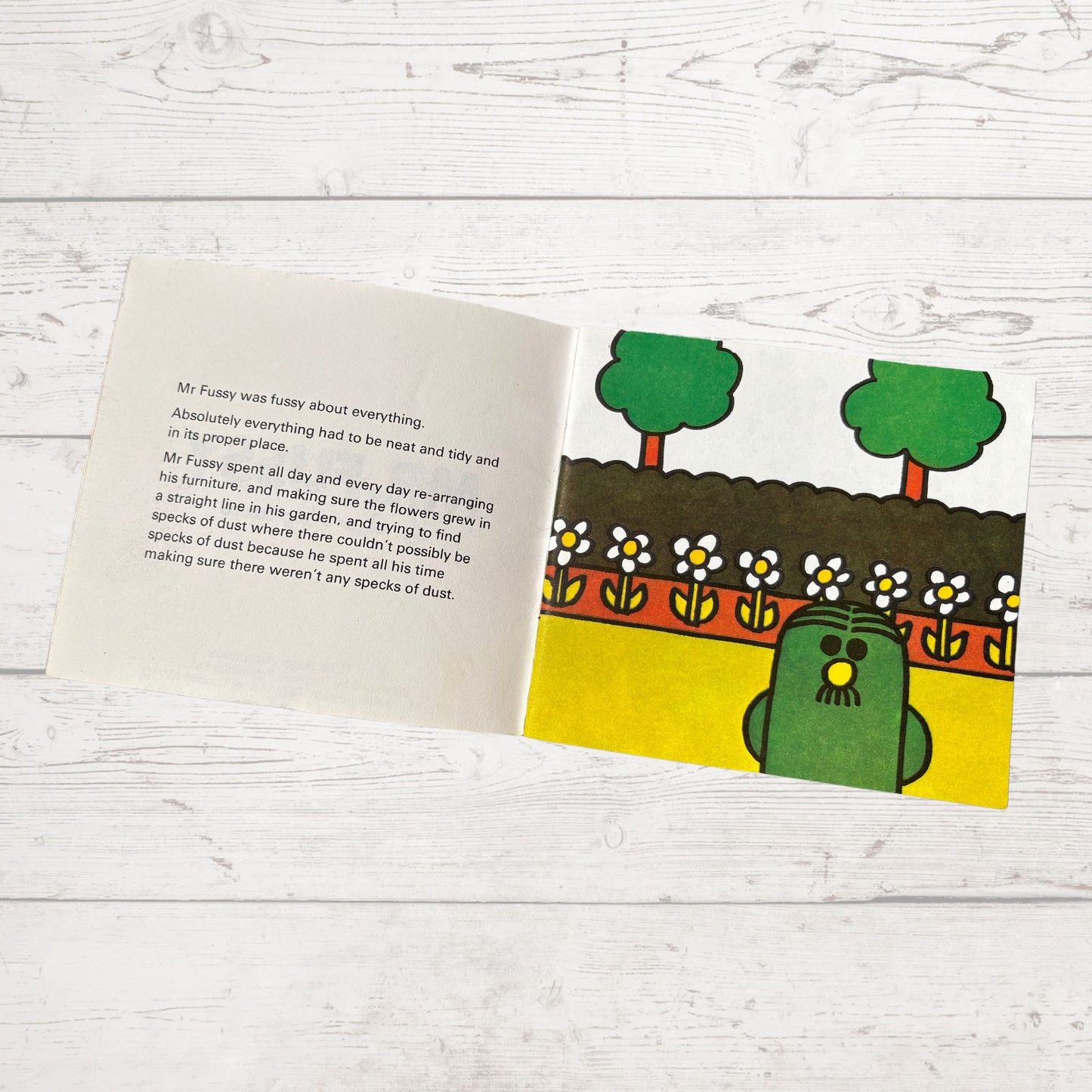 Mr. Fussy by Roger Hargreaves. Original 1970s The Mr Men series. 1976 edition. Great gift idea