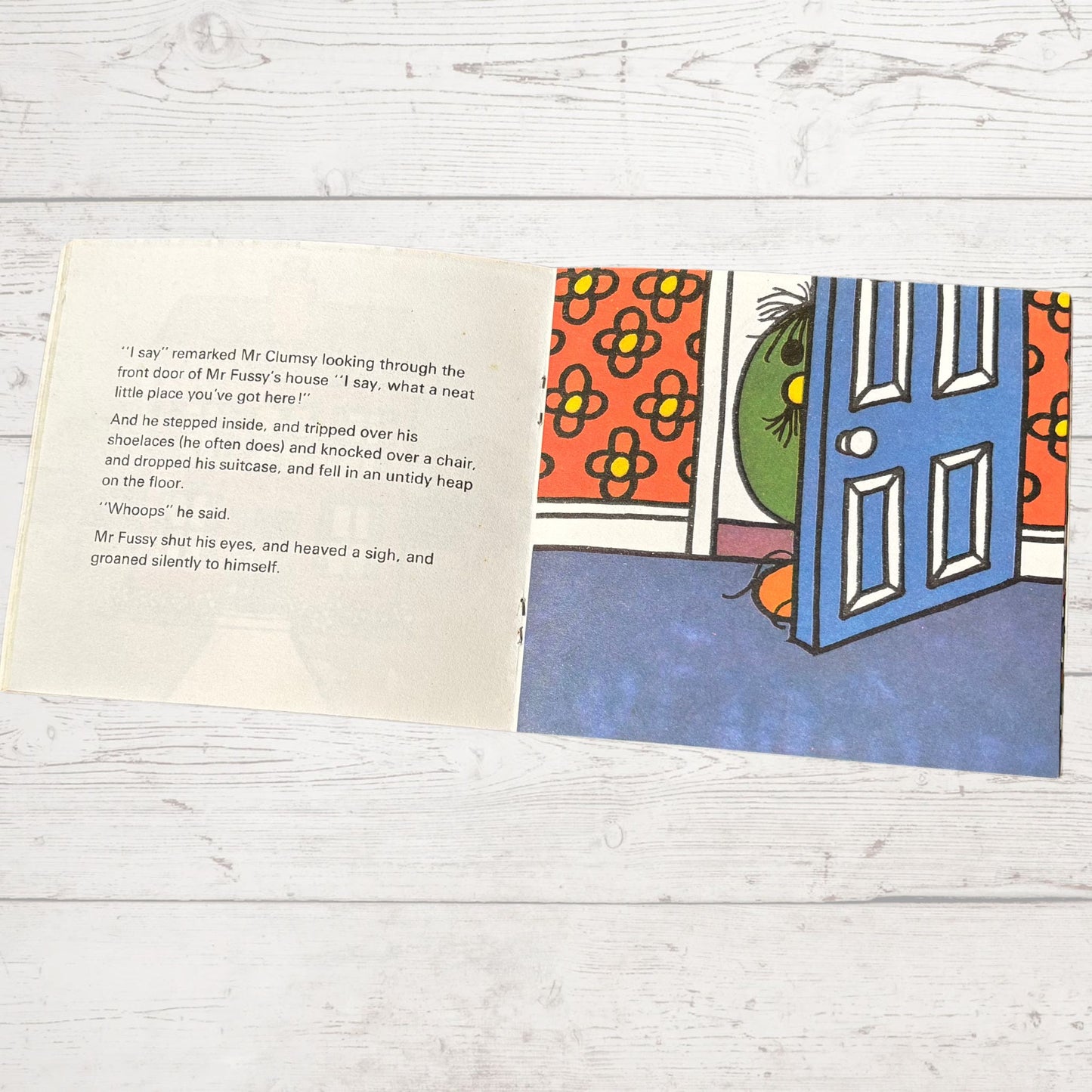 Mr. Fussy by Roger Hargreaves. Original 1970s The Mr Men series. 1976 edition. Great gift idea