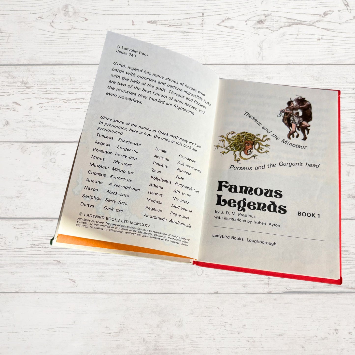 Famous Legends, Book 1: 80s Vintage Ladybird Book. Series 740 - Nostalgic gift idea