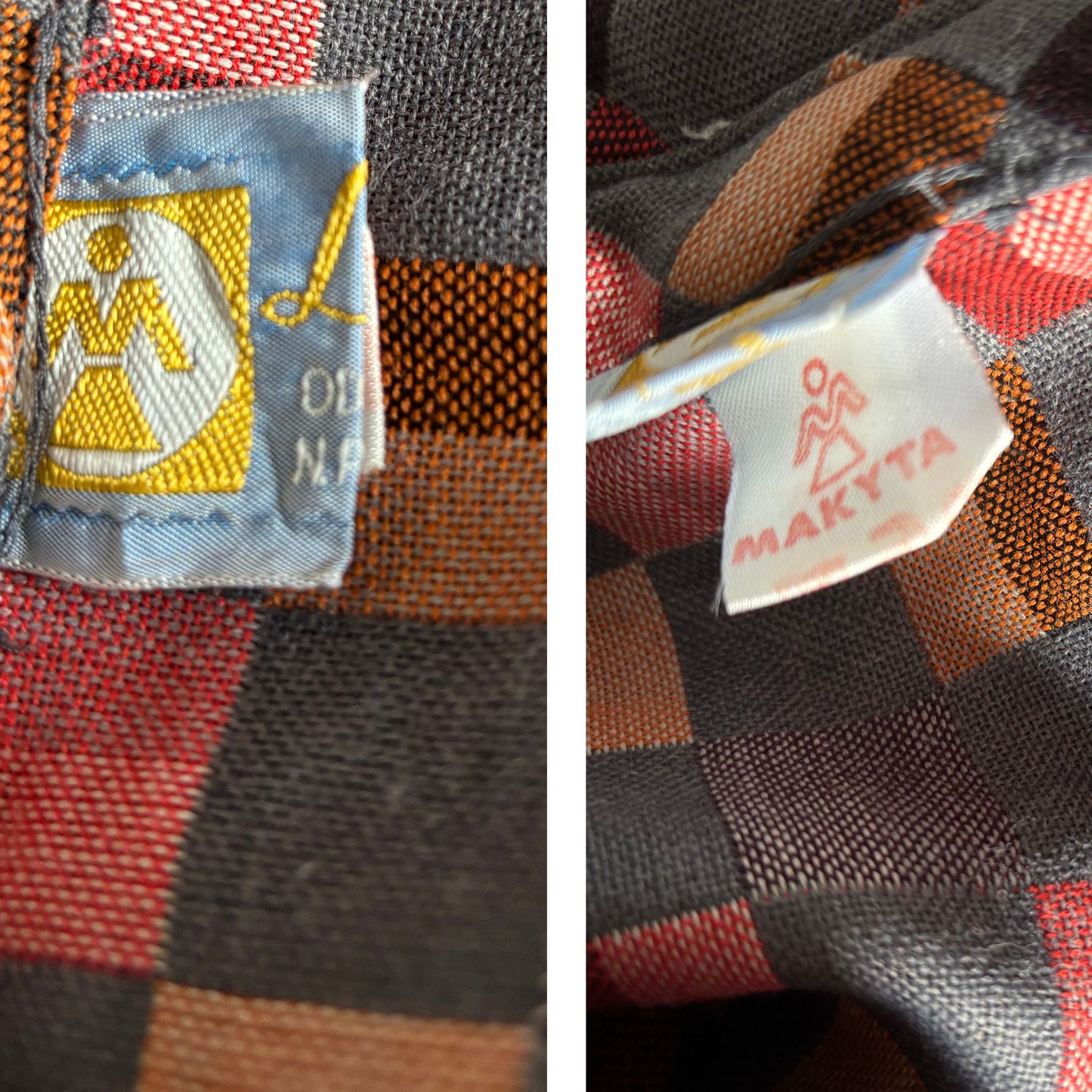 Timeless 80s Vintage Fit and Flare Checked Midi Dress. Approx UK size 12-14