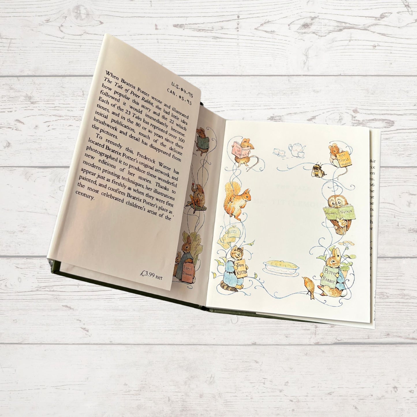 The Tale of Mrs Tittlemouse.Vintage Beatrix Potter Book. 1989 edition. Great Gift Idea
